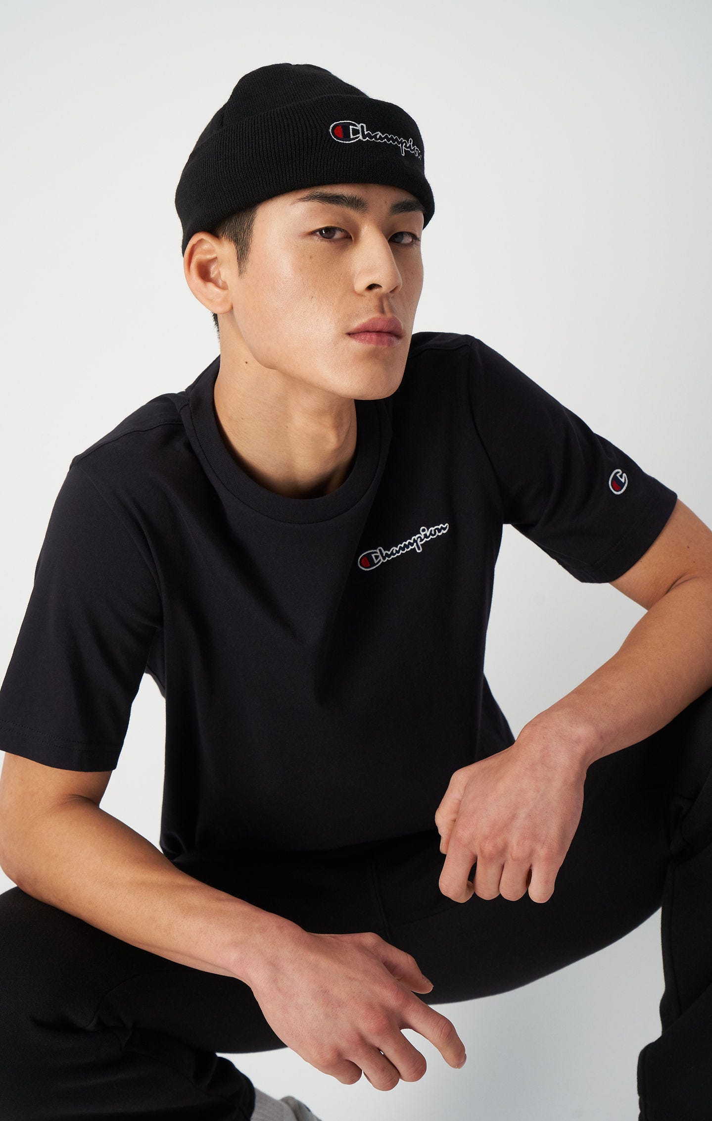Small Script Logo Embroidery T-Shirt