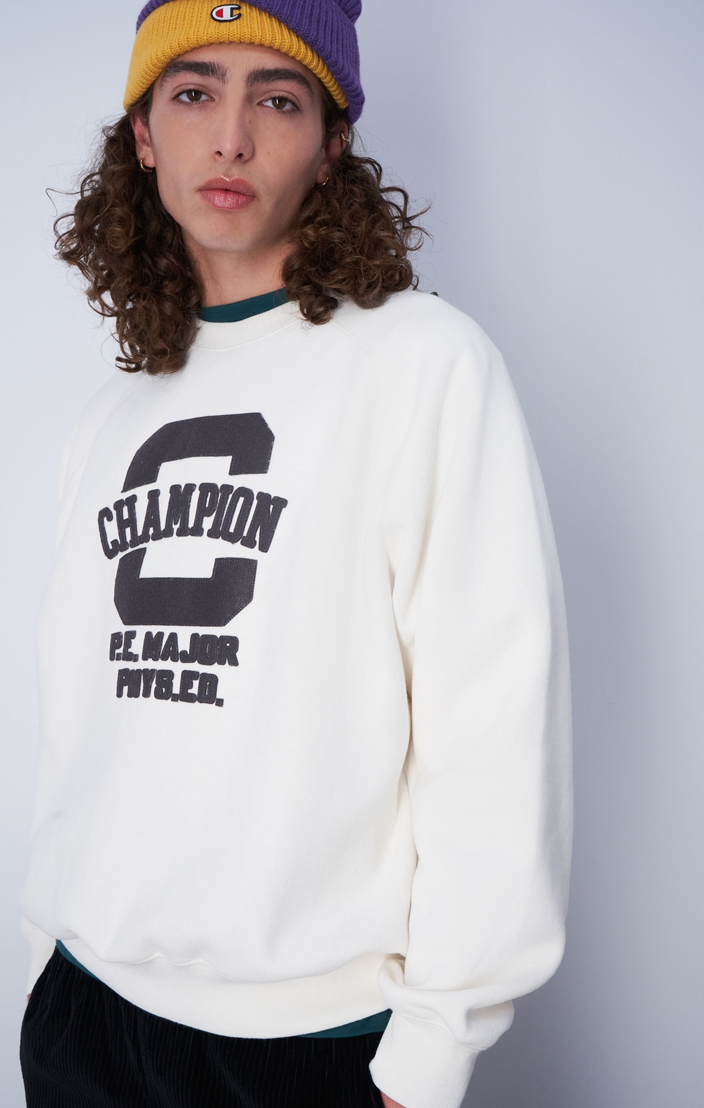 Champion Blanc Sweatshirt Archive Reverse Weave