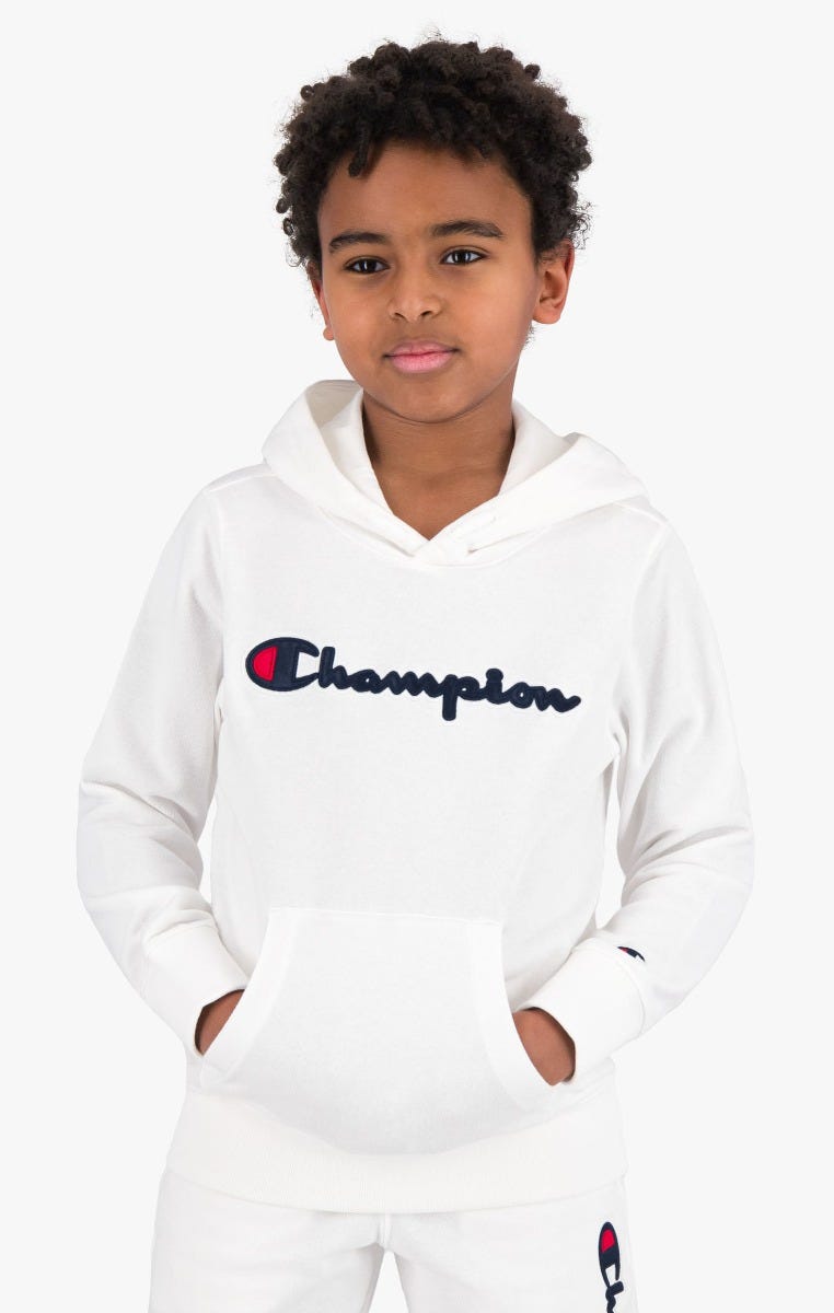Sweatshirt à capuche à logo Champion en satin - Garçons