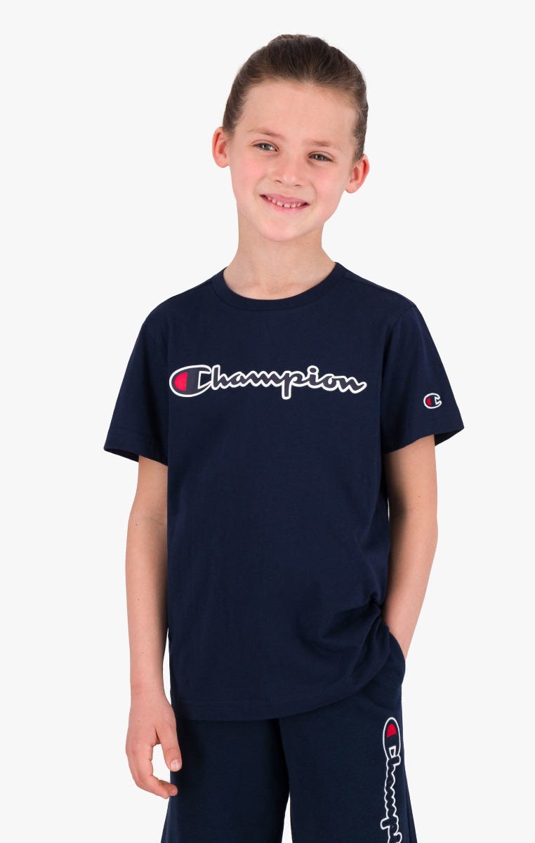 T-shirt à logo Champion en satin - Garçons