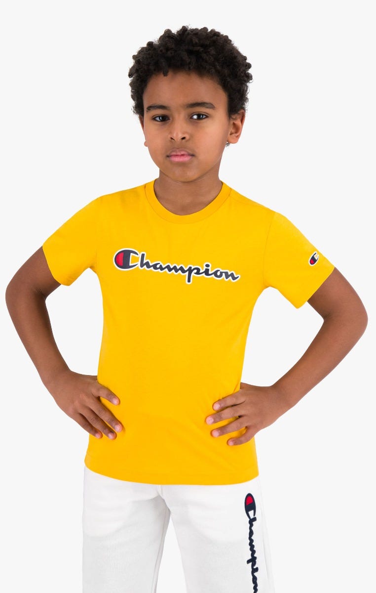 T-shirt à logo Champion en satin - Garçons