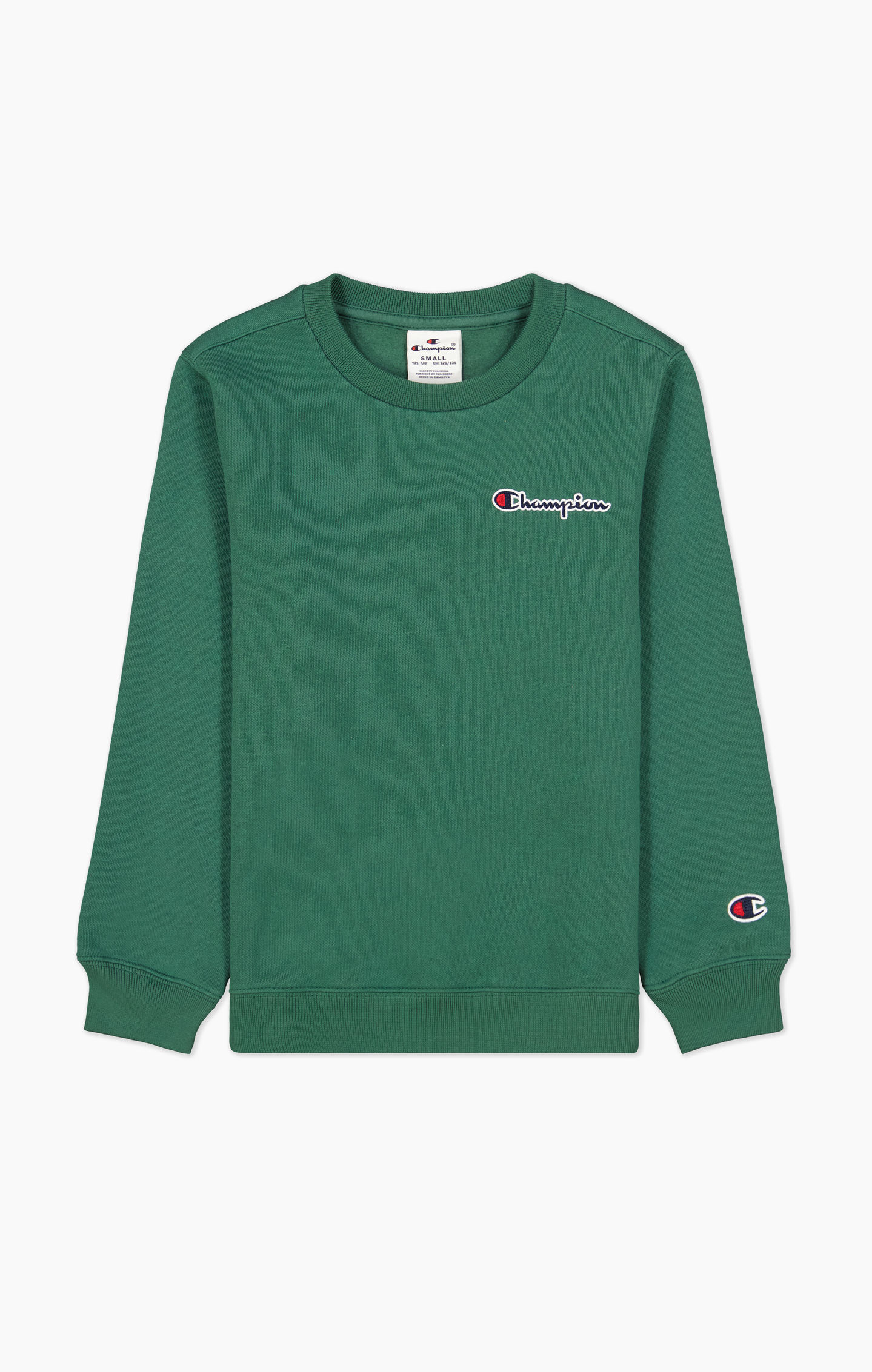 Boys Small Embroidered Script Logo Fleece Sweatshirt
