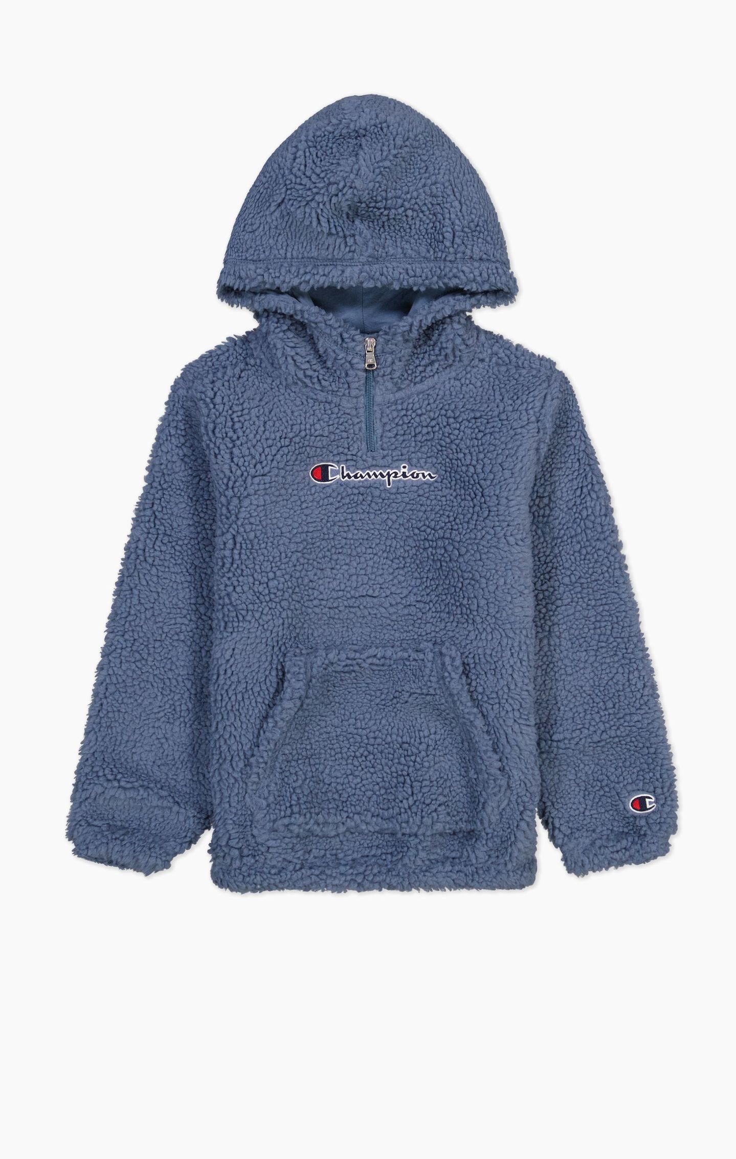 Sweatshirt à capuche semi-zippé en polaire pour garçon