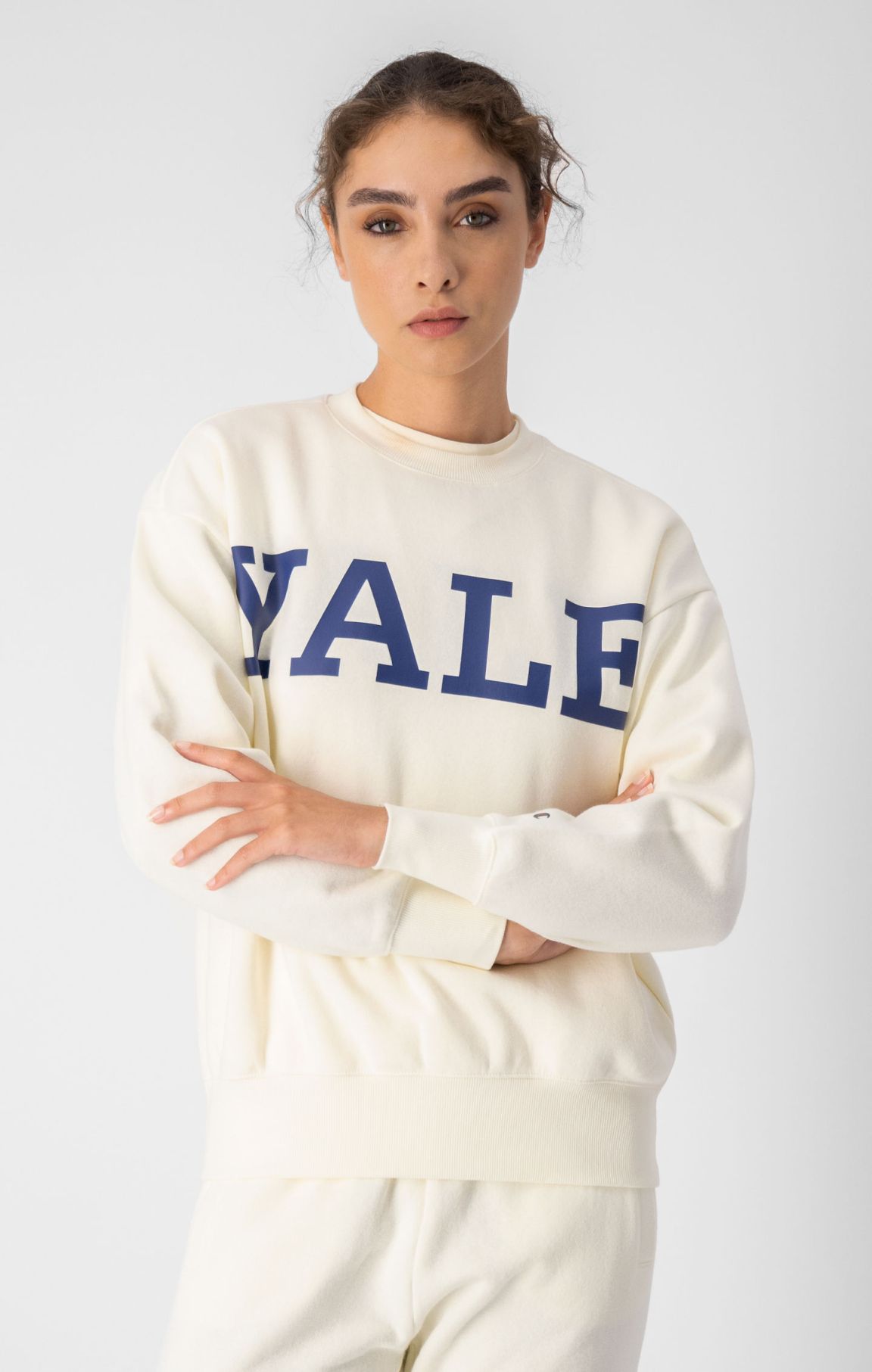 Sweatshirt aus leichtem Fleece mit College-Logo