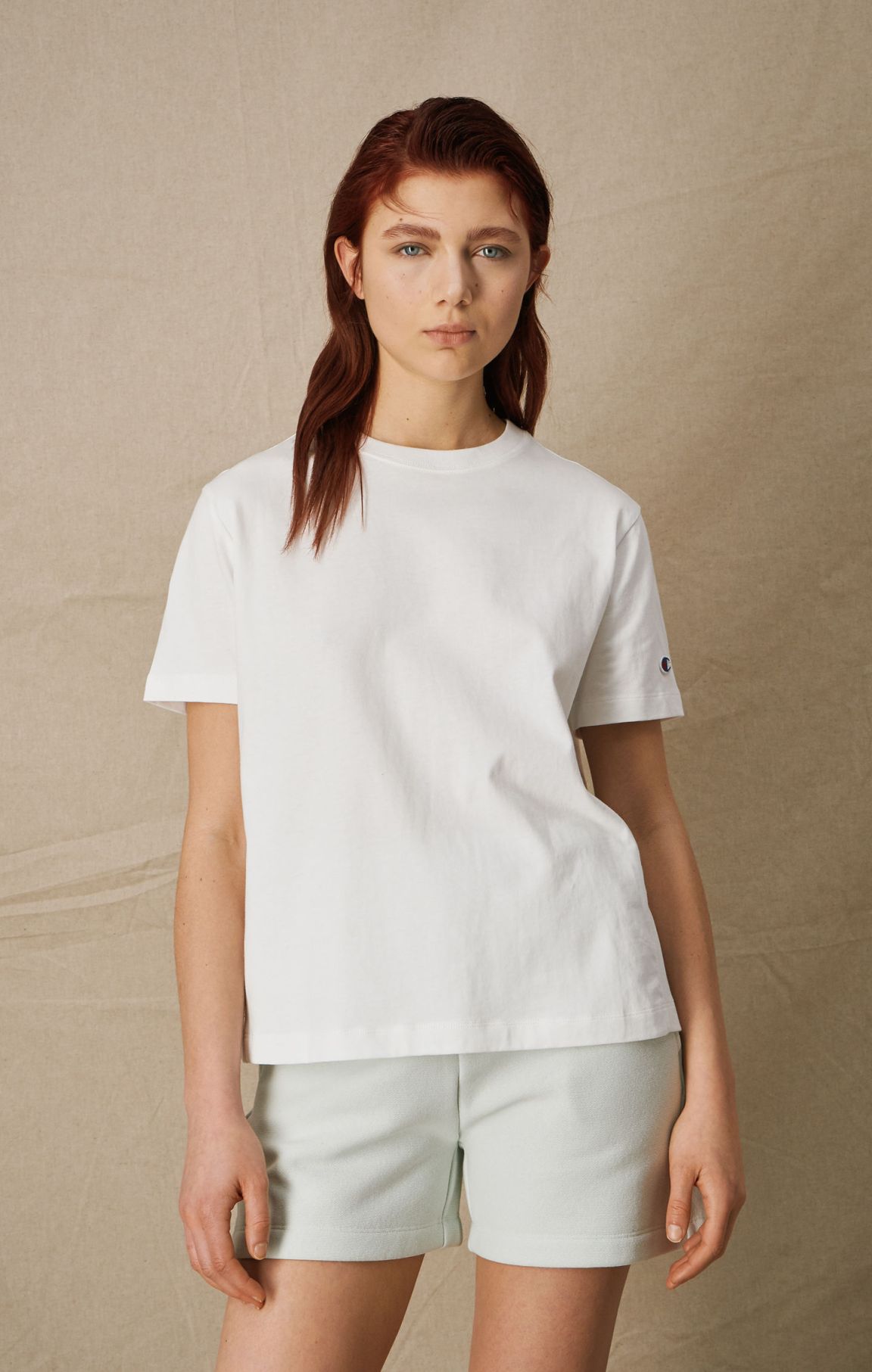 White Minimal Combed Cotton T-Shirt
