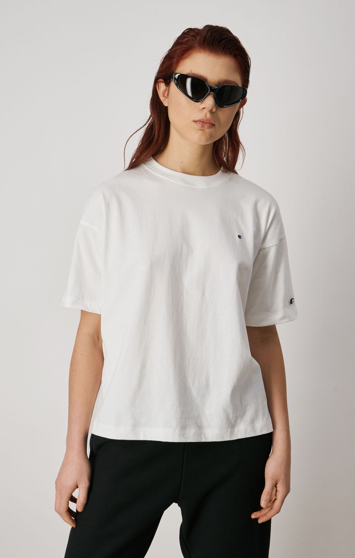 White Minimal Oversized Cotton T-Shirt