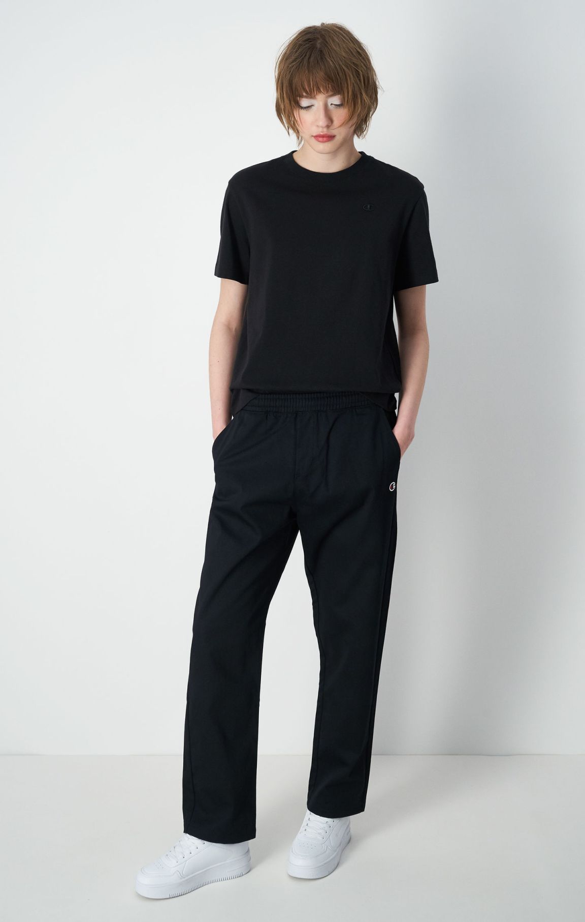 Embroidered Cotton Twill Pants