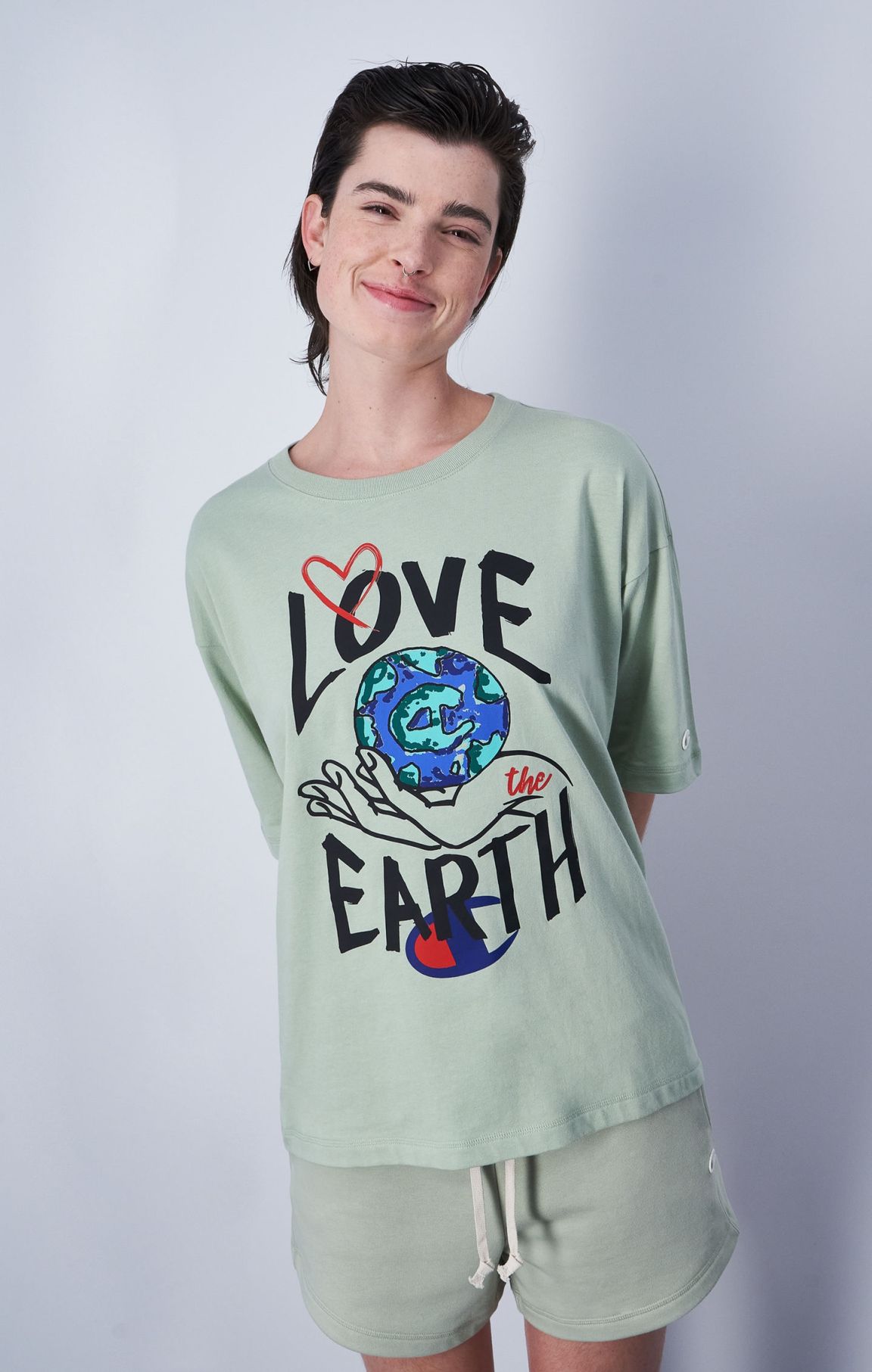 T-shirt Relaxed Fit in Tessuto Ecologico