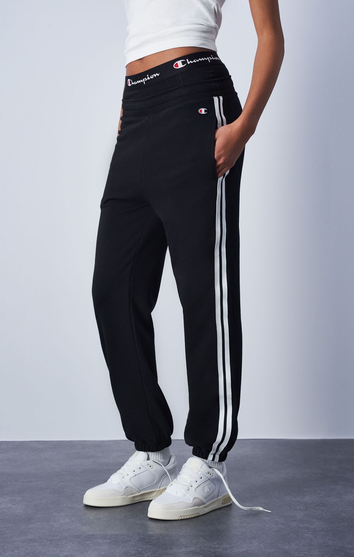 Contrasting Tape Insert Joggers