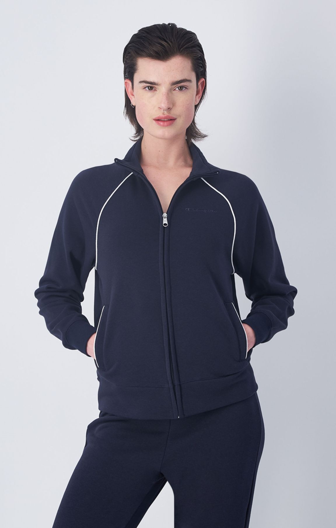 Contrast Piping Light Terry Tracksuit