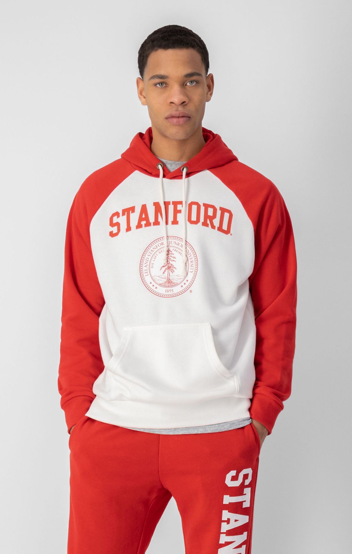 Sweatshirt épais à capuche et logo universitaire