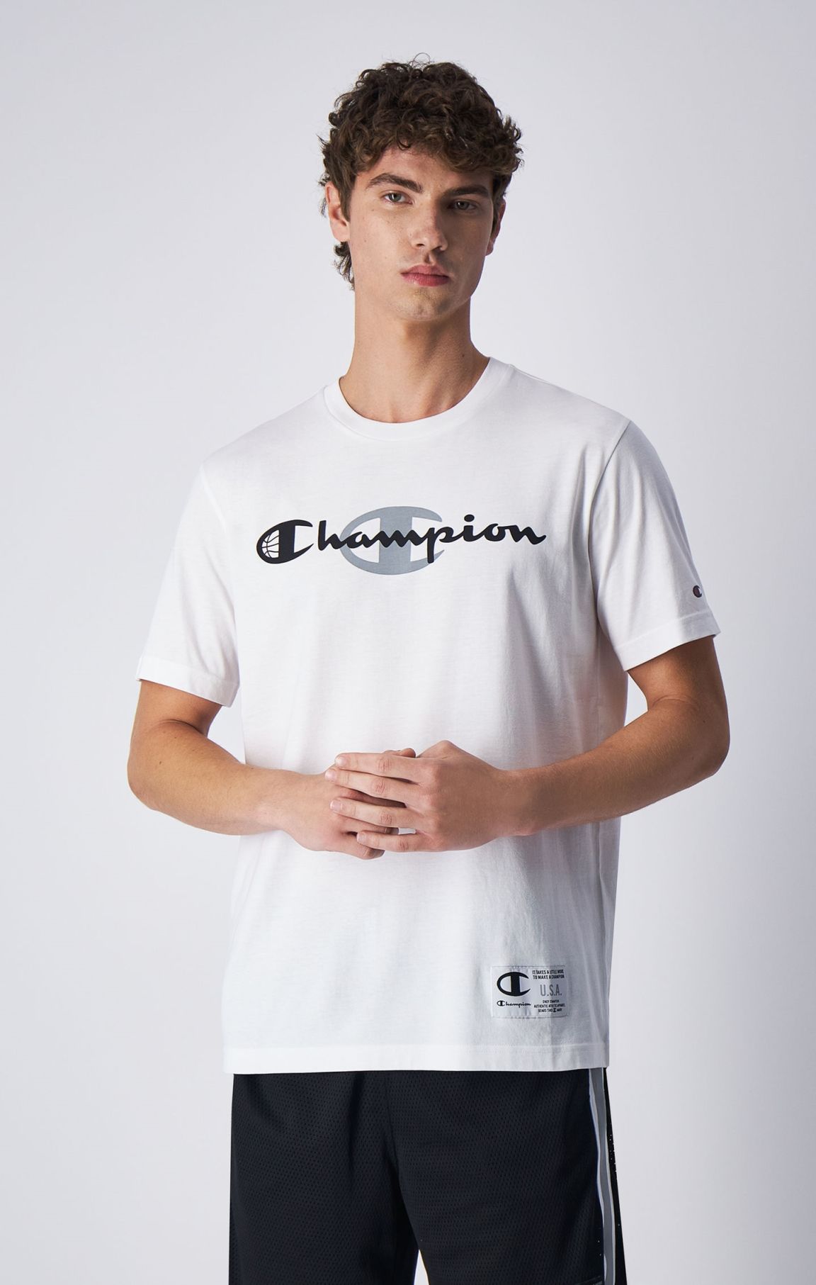Basketball Crewneck Cotton T-Shirt