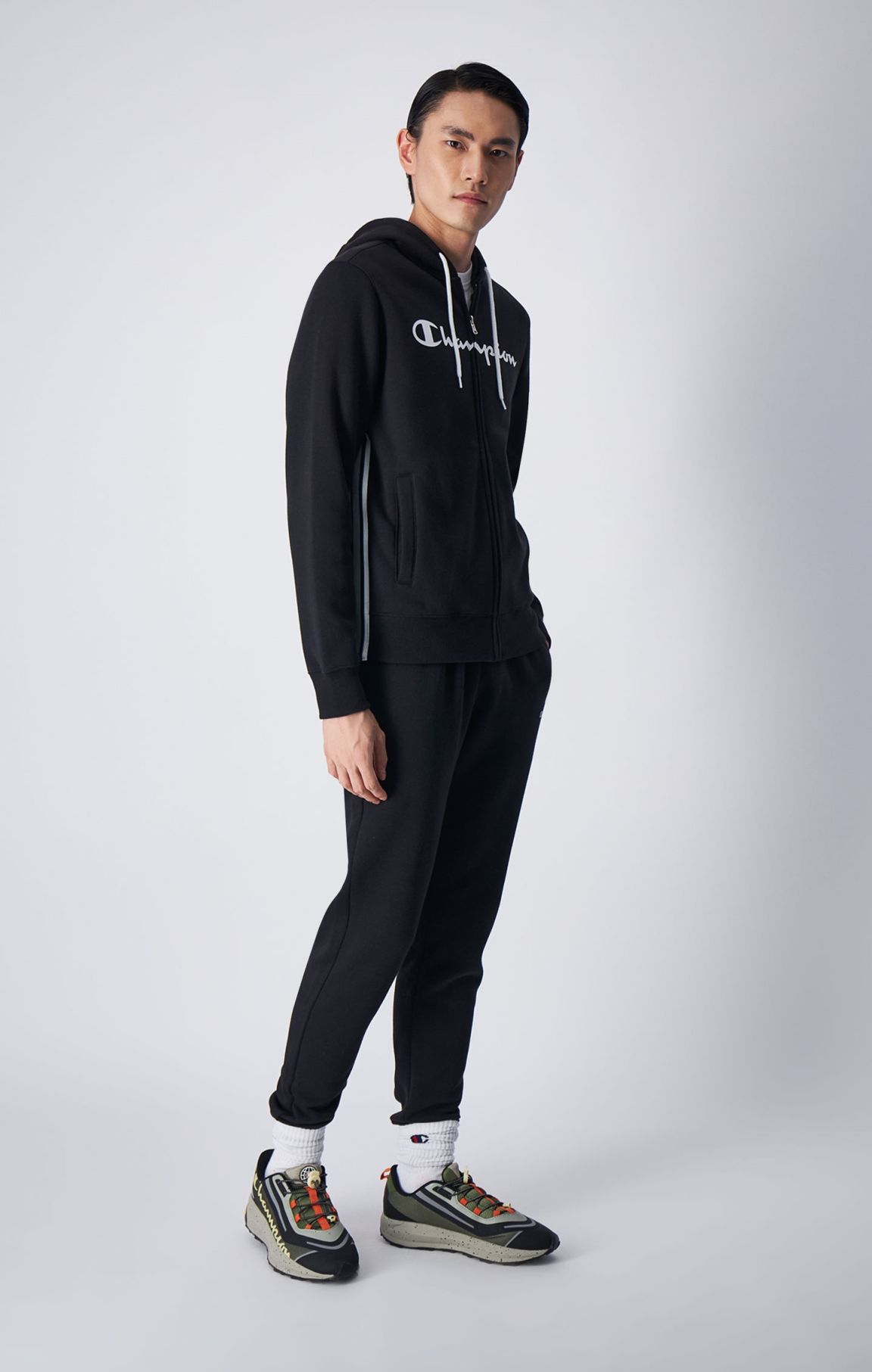 Black Full-Zip Power Fleece Sweatsuit