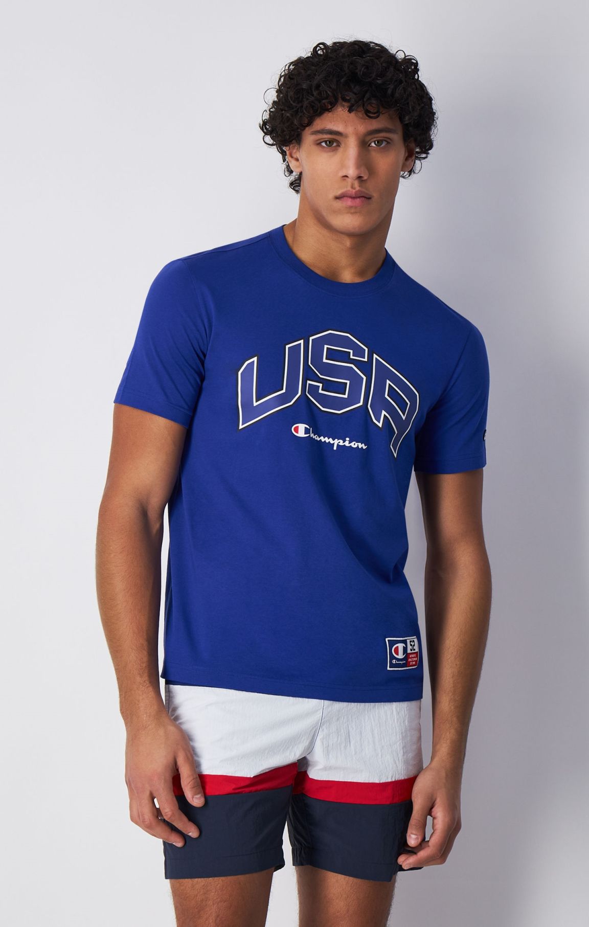 T-shirt Comfort Fit Con Logo USA