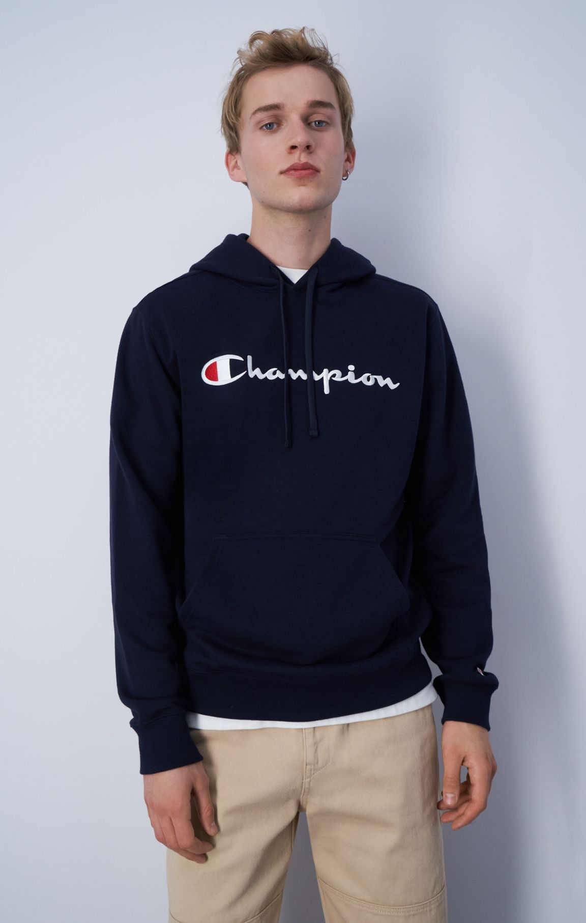 Sweatshirt à capuche et grand logo Champion brodé