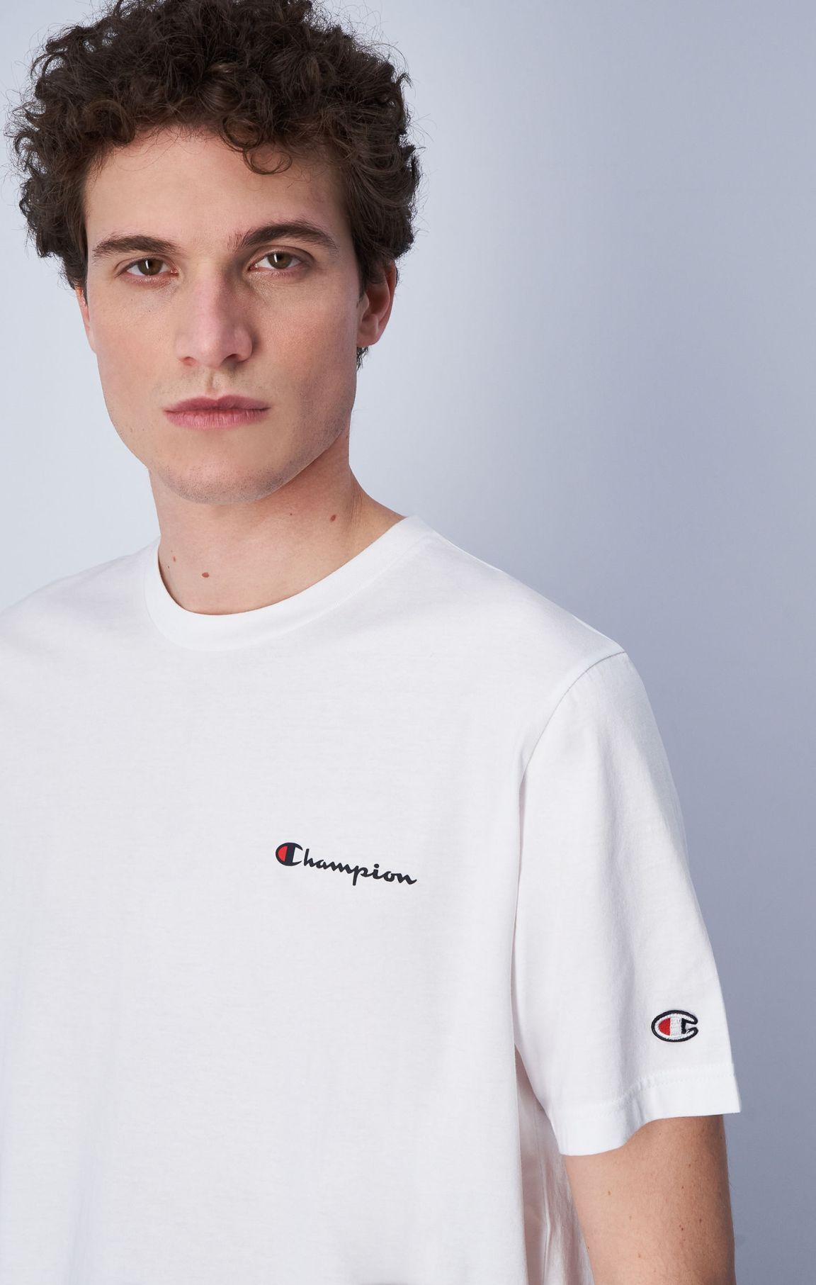 Camiseta de algodón con logotipo grande