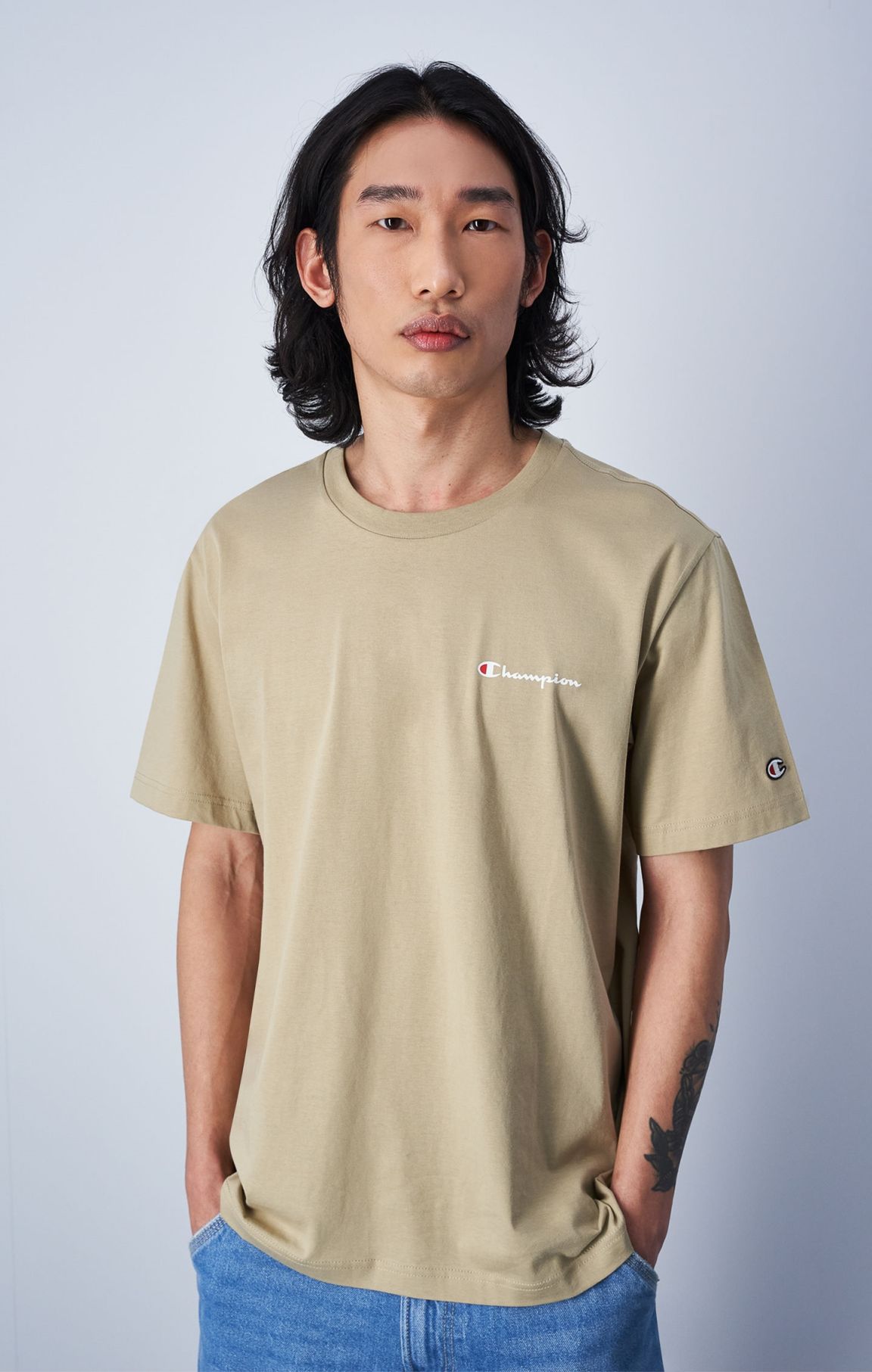 T-shirt In Cotone Con Logo Grande