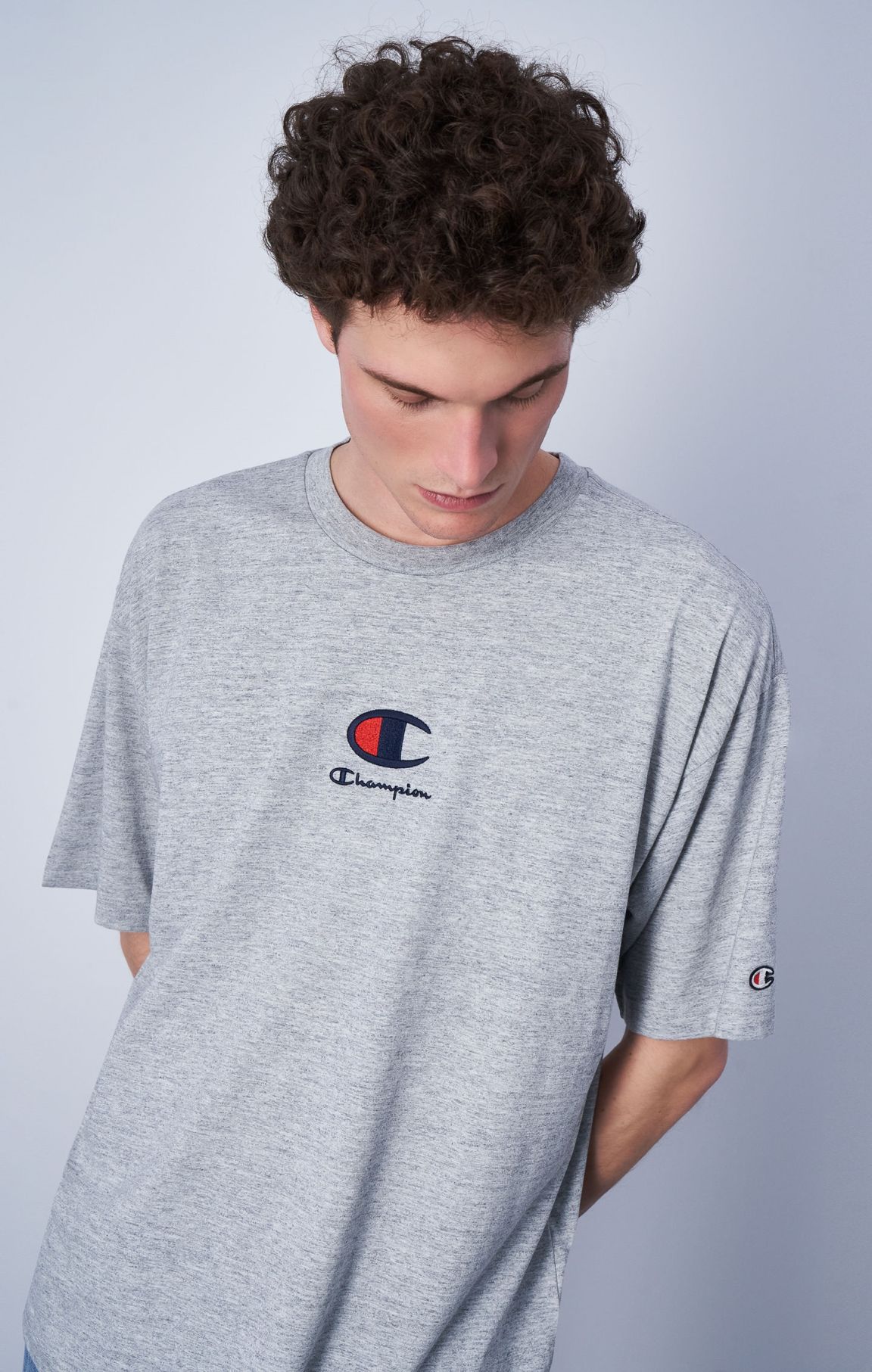 Camiseta de algodón con logotipo Champion