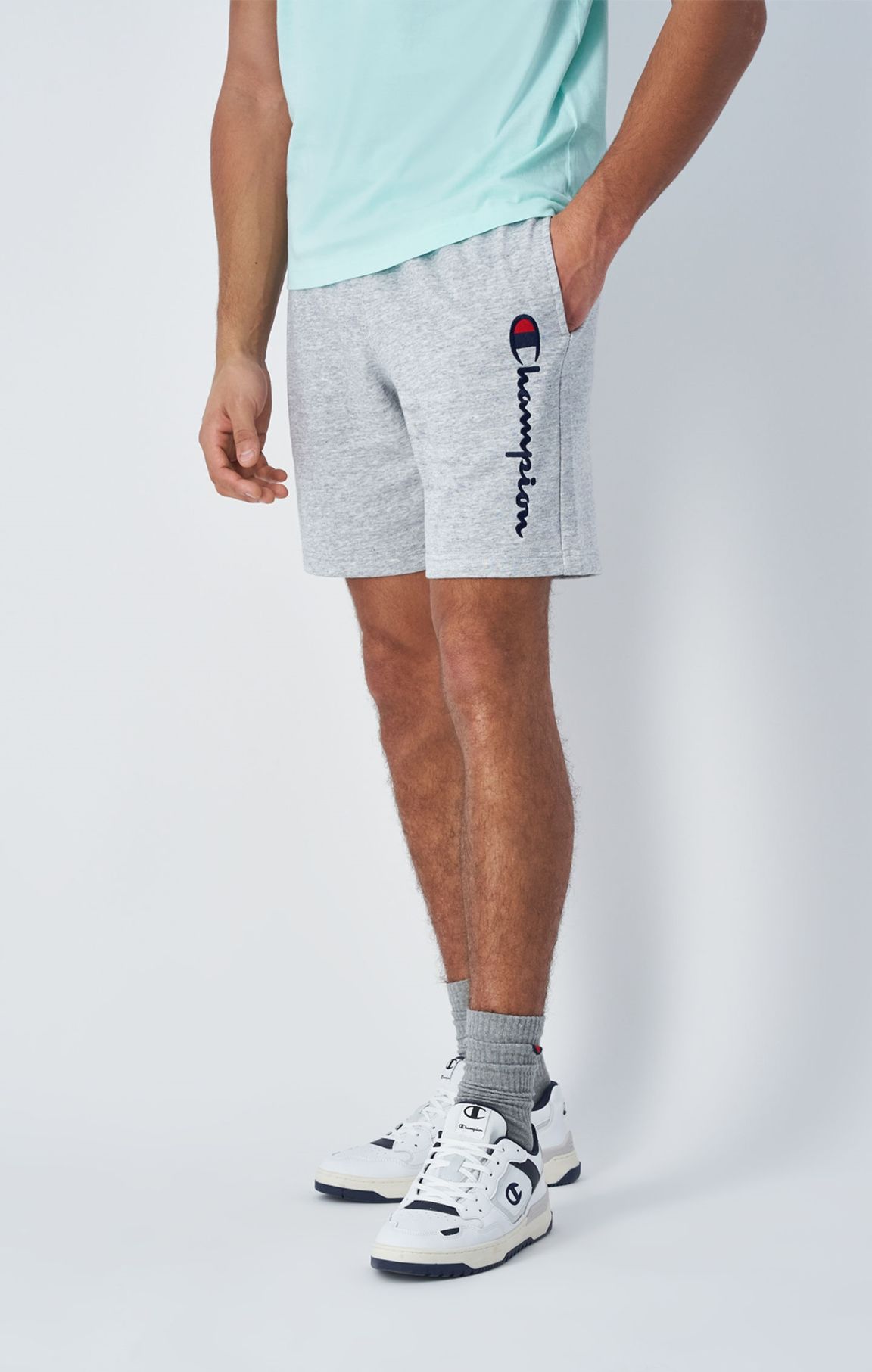 Shorts aus Terry mit Bein-Logo