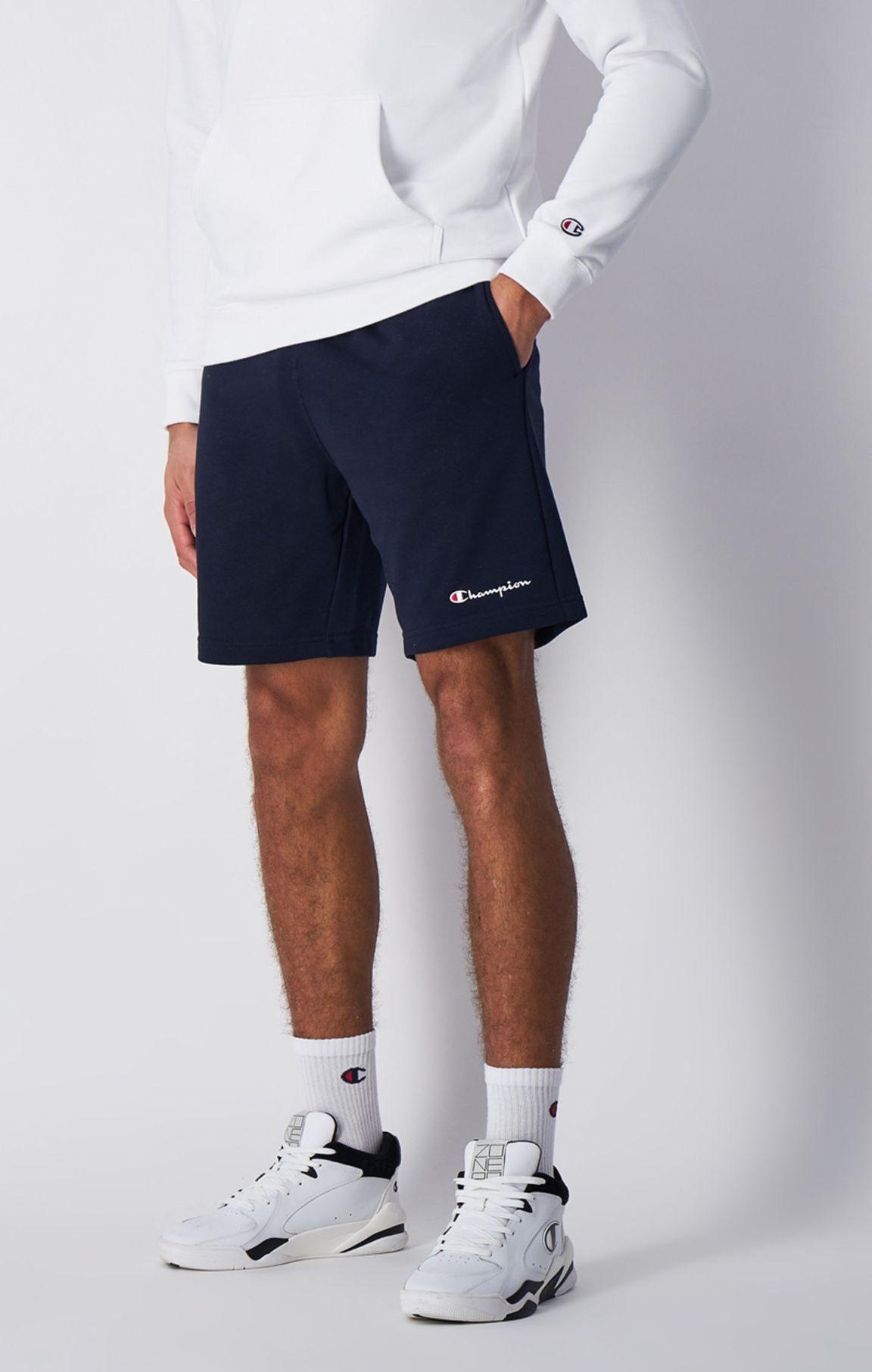 Shorts in French Terry con Logo Champion