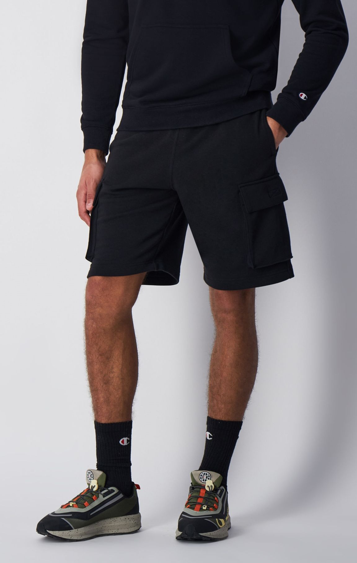 Shorts Cargo in French Terry, C Logo