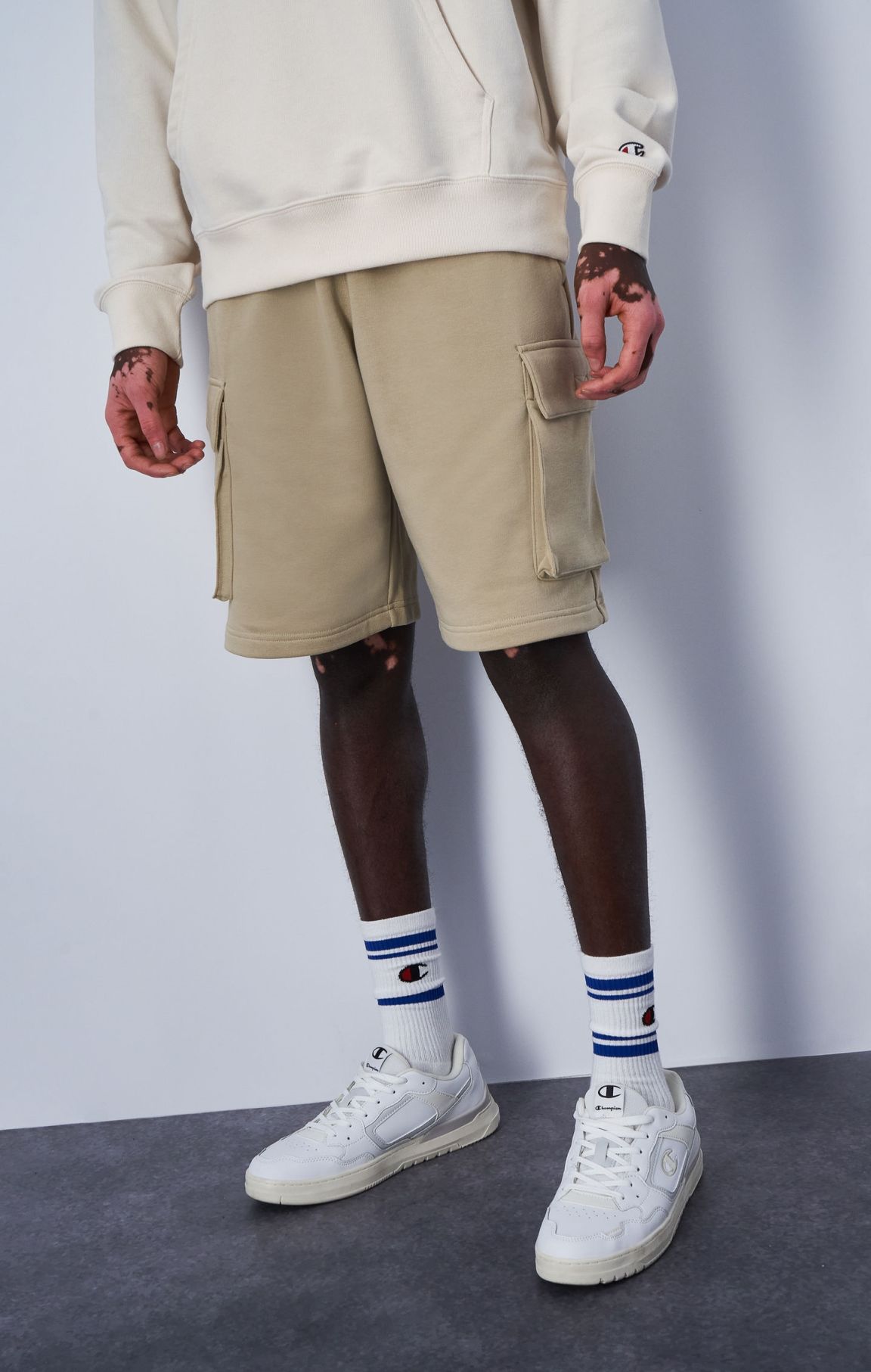 Shorts Cargo in French Terry, C Logo