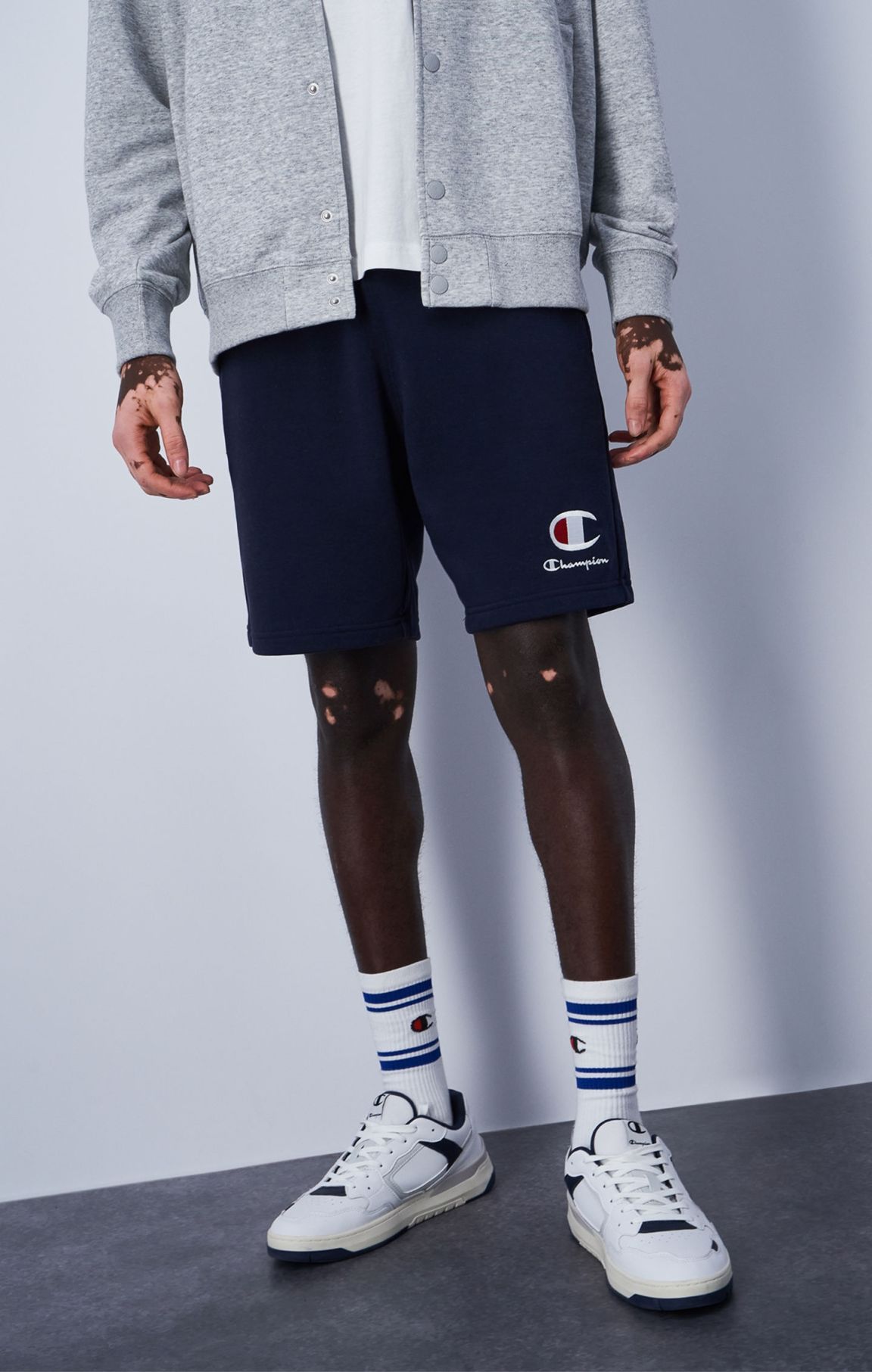Shorts aus French Terry mit C-Logo