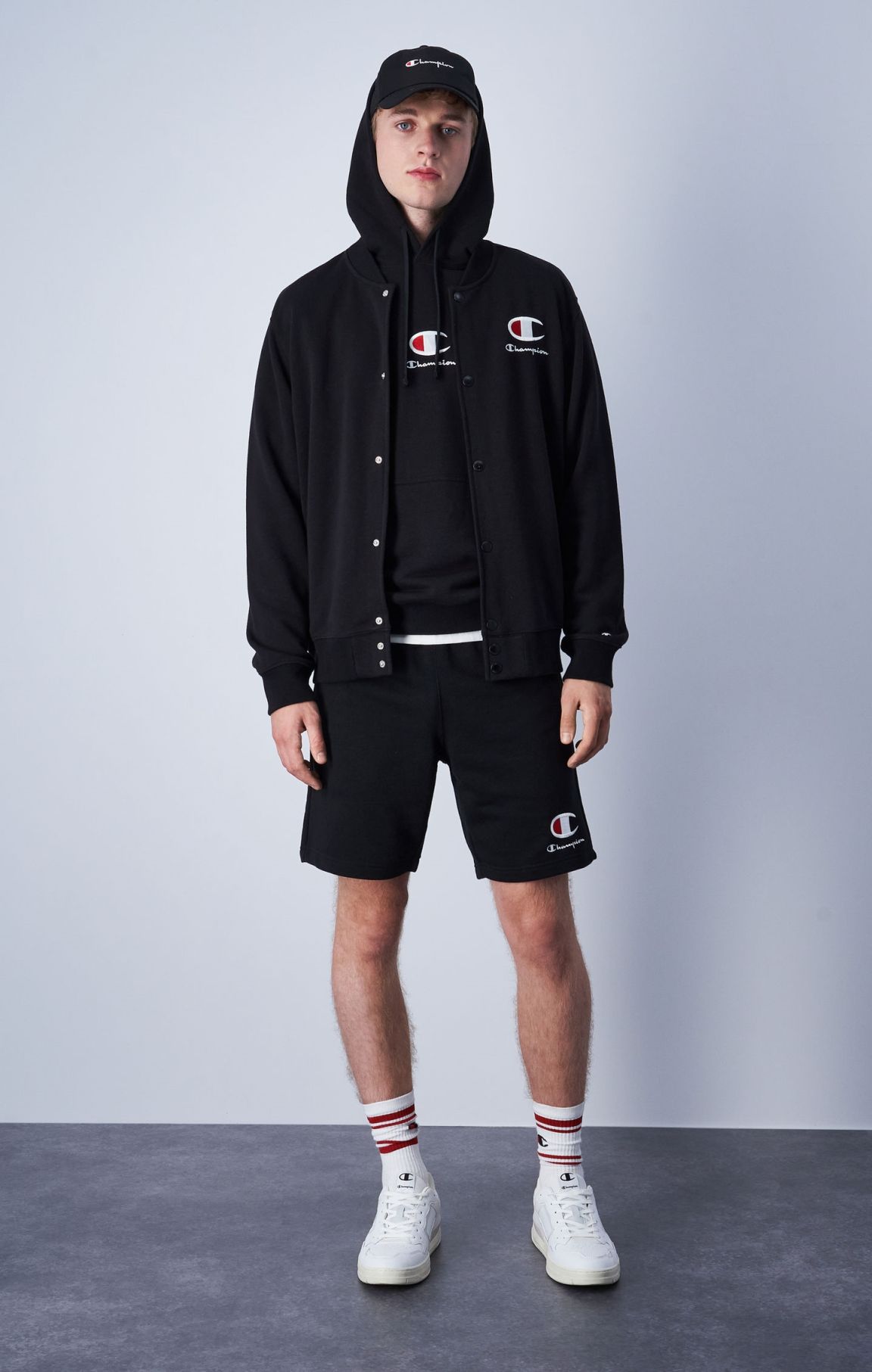 Shorts in French Terry, Logo C Champion