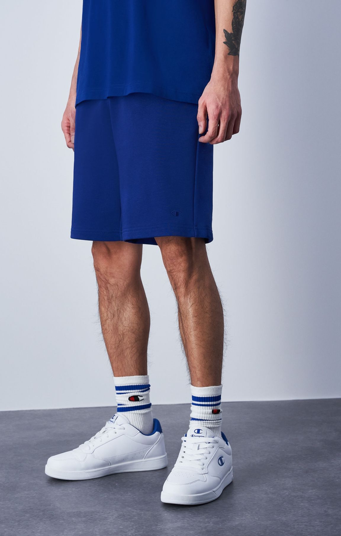 Shorts de felpa con logotipo tonal