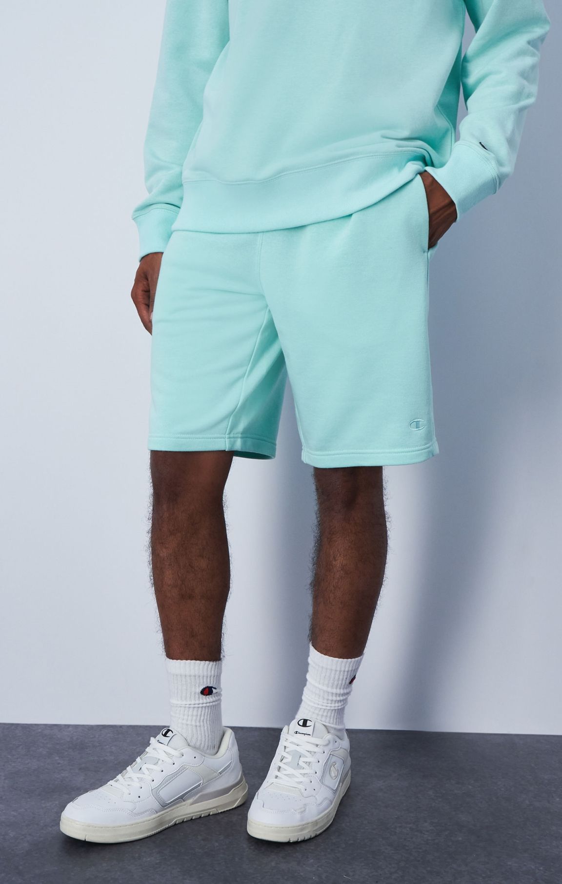 Shorts in French Terry con C Logo