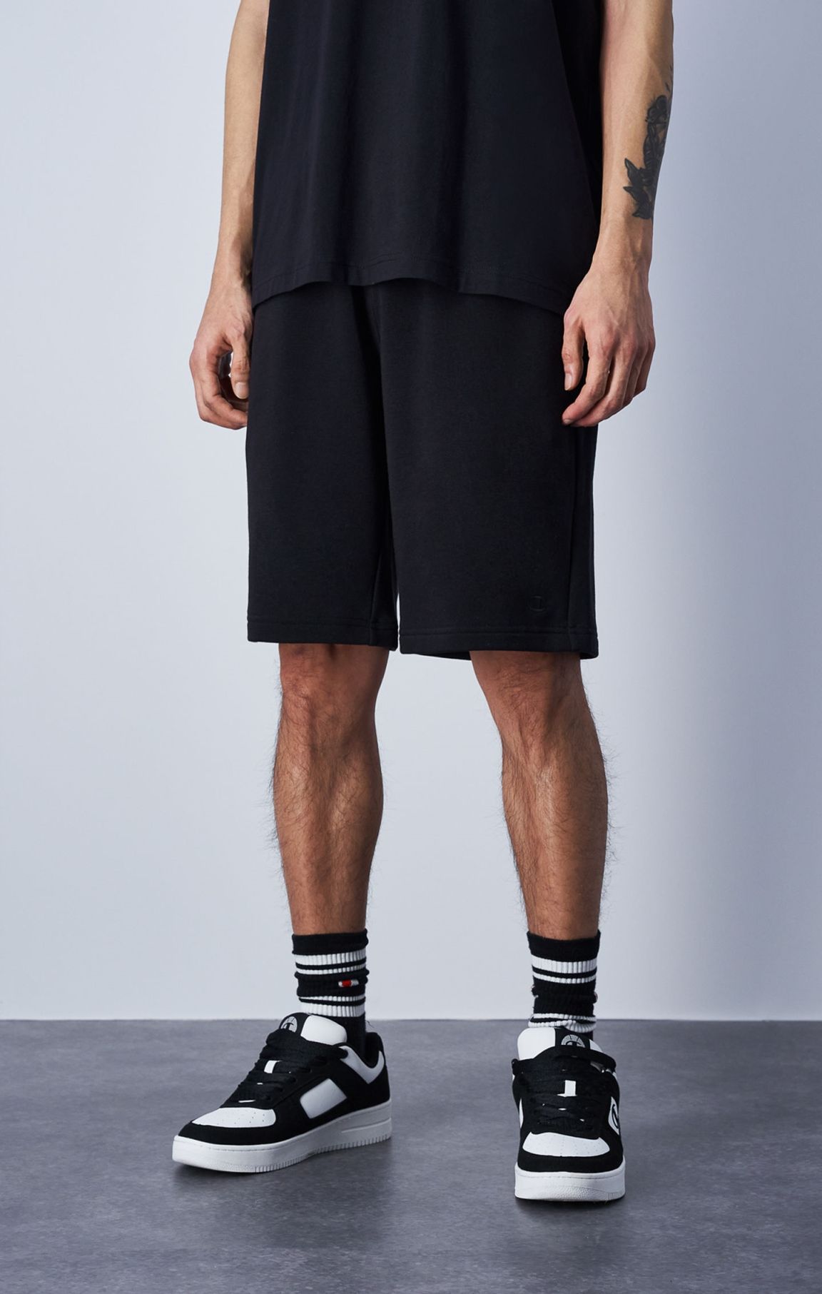 Shorts de felpa con logotipo tonal