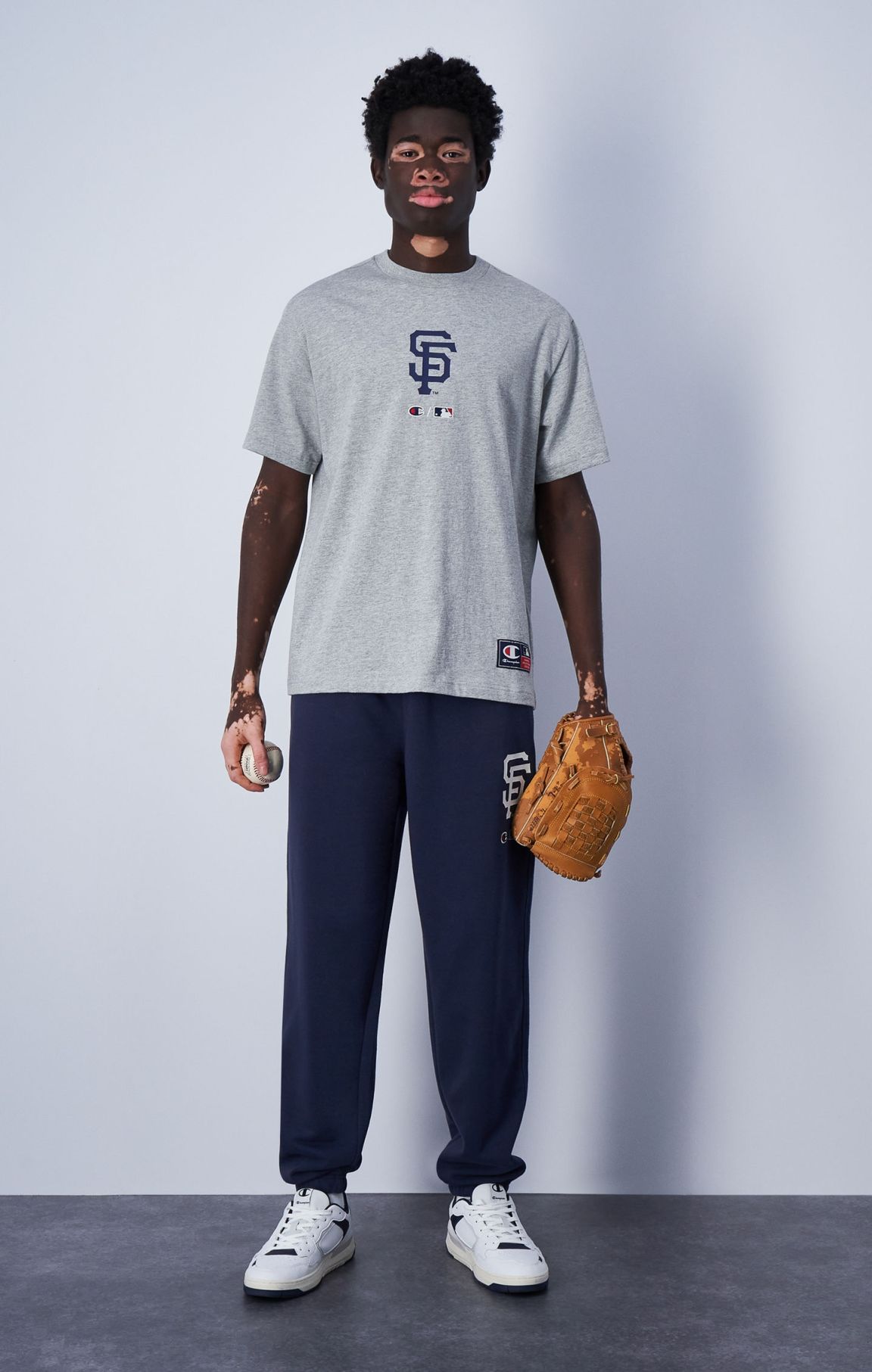 Pantalon de jogging à broderie MLB