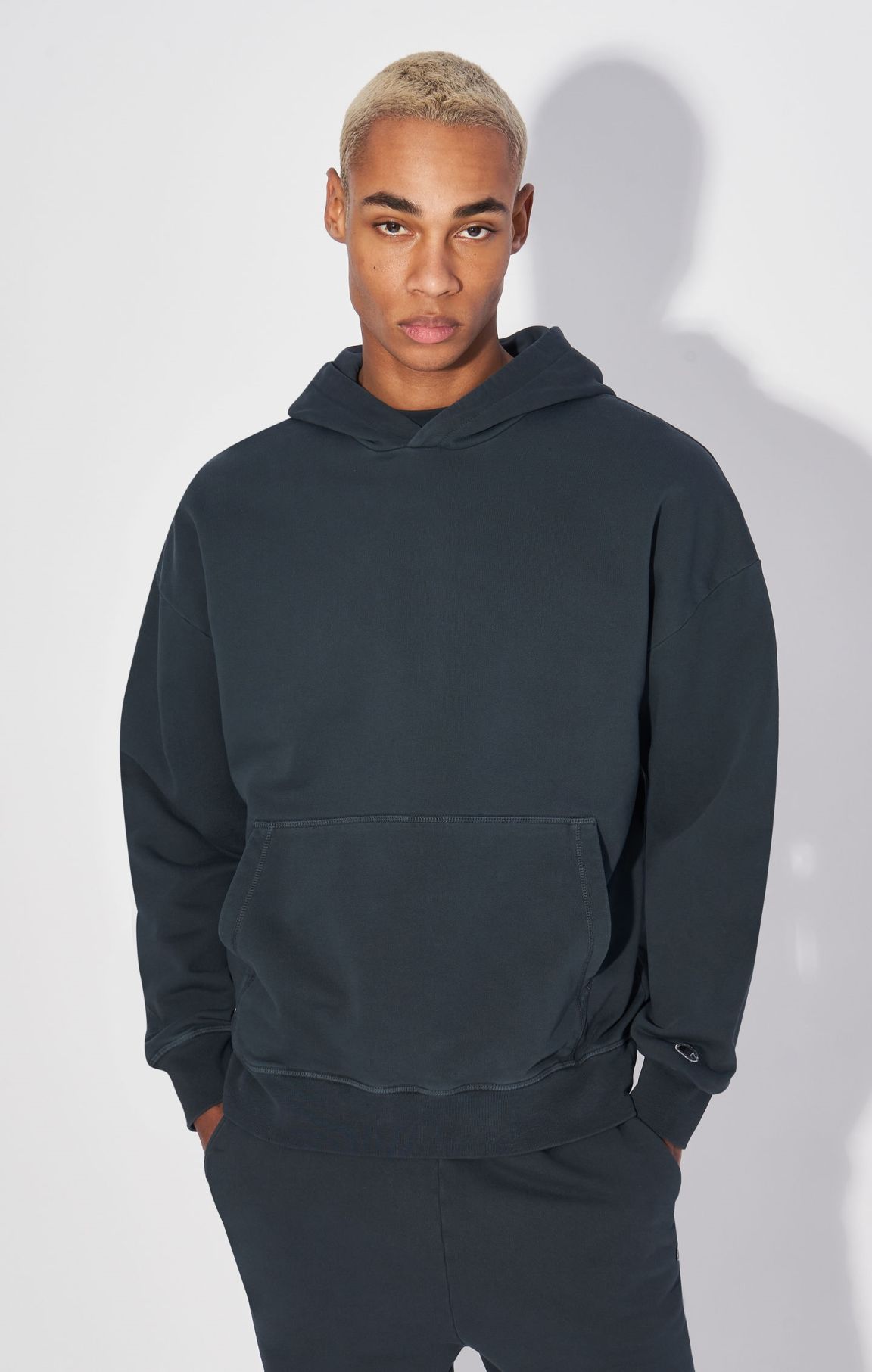 Washed Cotton Loose Fit Hoodie