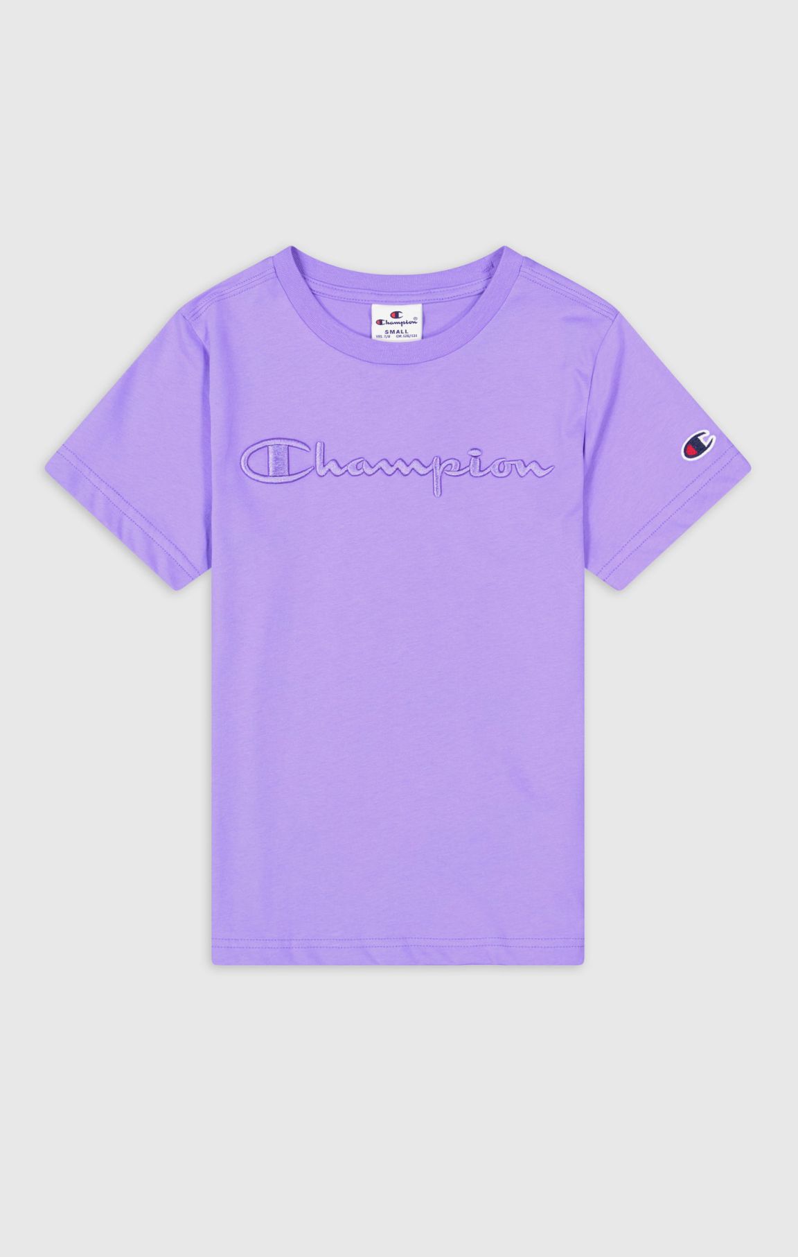 Pastel Lilac Boys Embroidered Cotton T-Shirt