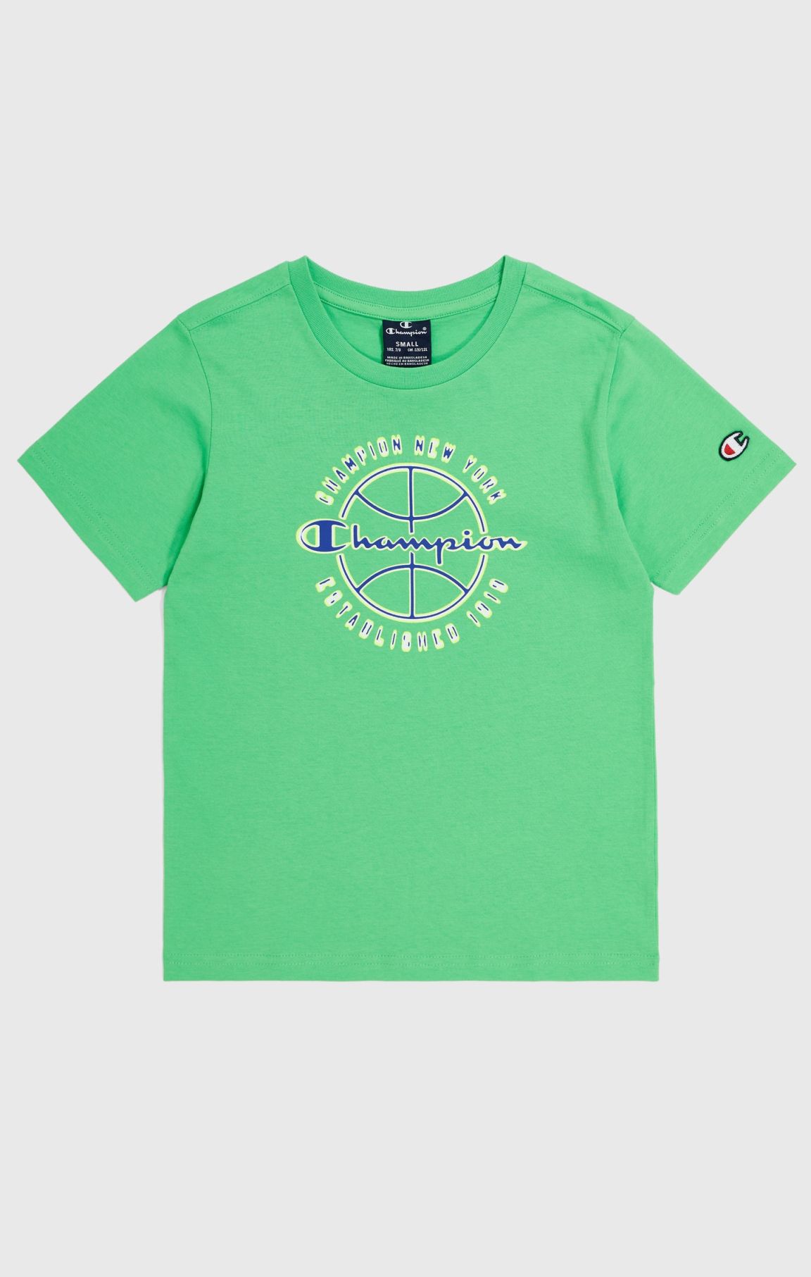 Jungen-T-Shirt aus Baumwolle mit Basketball-Grafik