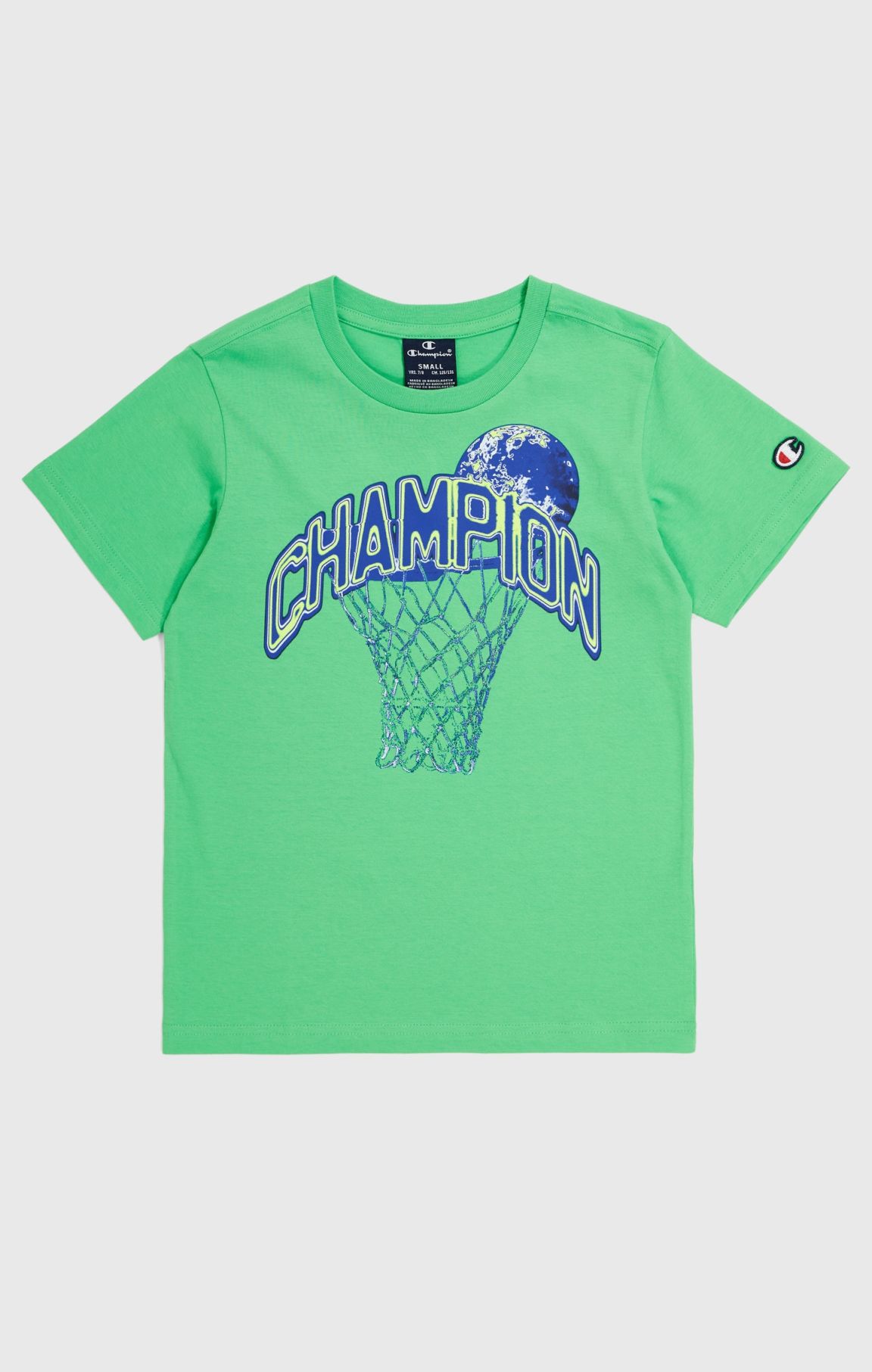 Baumwoll-T-Shirt für Jungen mit Basketball-Motiv