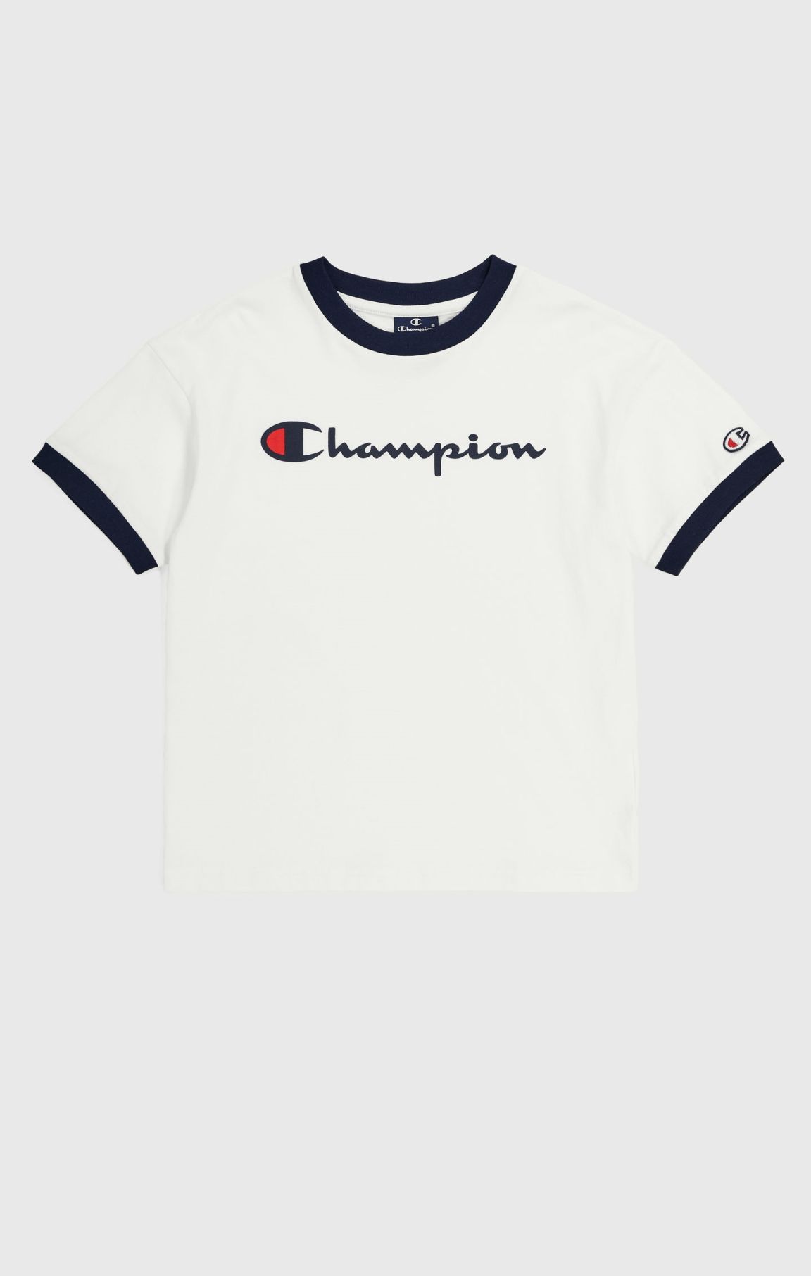 T-shirt à logo Champion et bords contrastés - Garçons