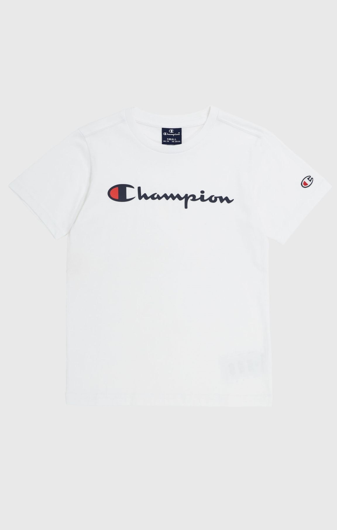 T-shirt Logo Champion In Cotone - Bambino