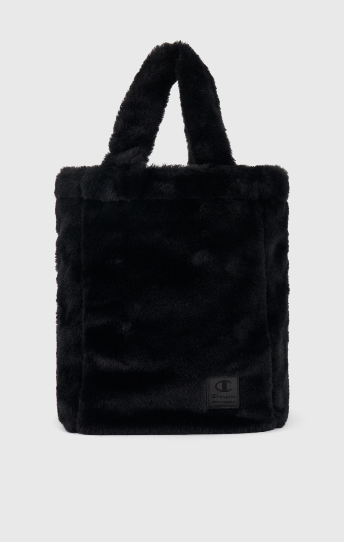 Jacquard Label Faux Fur Bag
