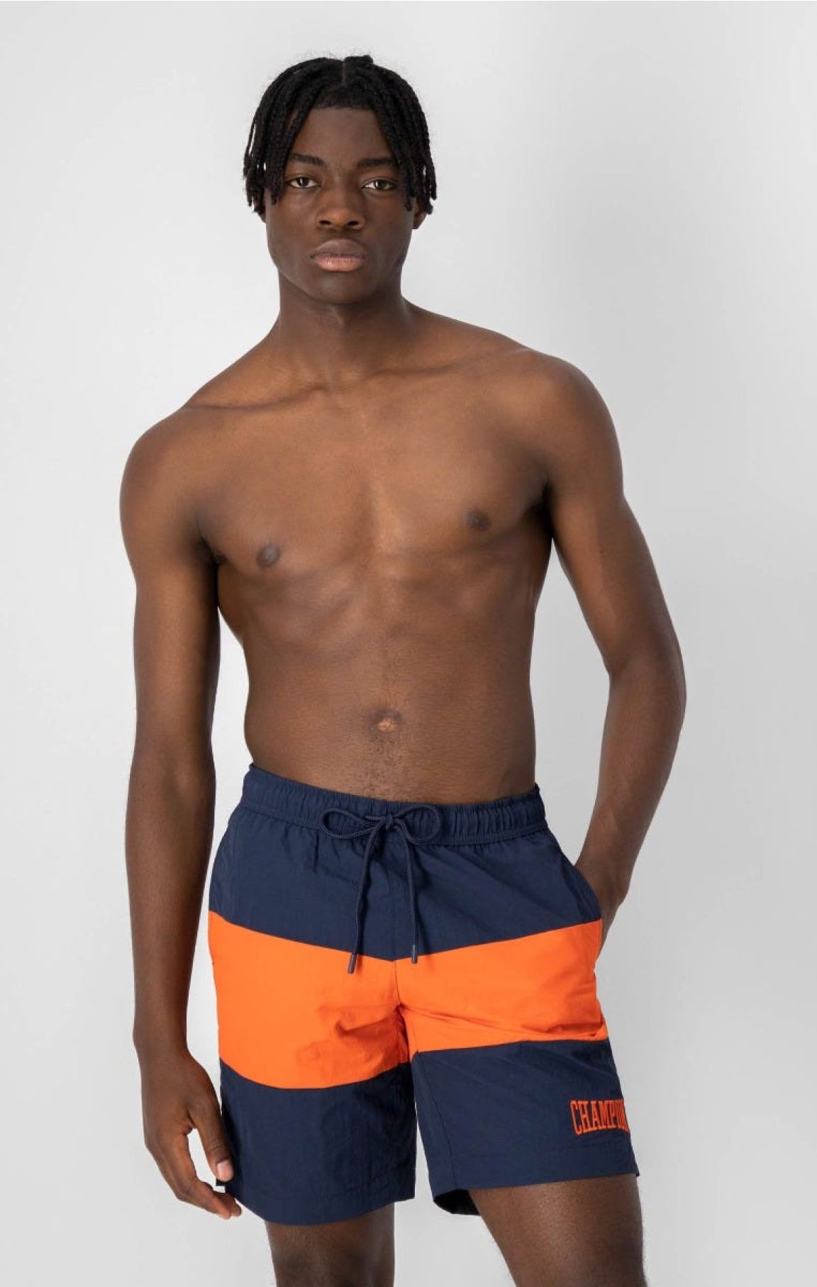 Ssense Uomo Sport & Swimwear Costumi da bagno Pantaloncini da bagno Black Champion Edition Nylon Swim Shorts 