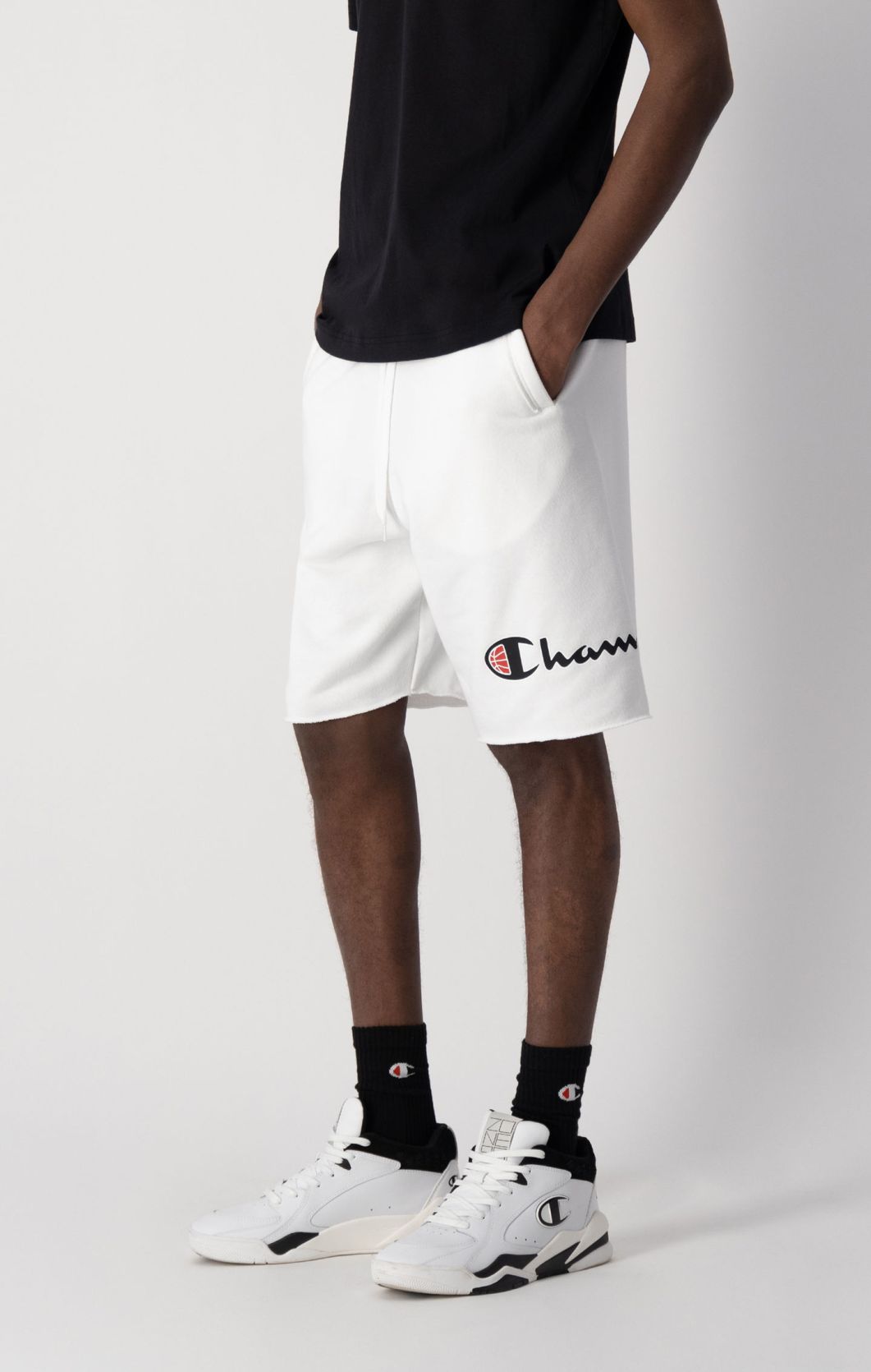 Shorts aus French Terry mit Logo-Schriftzug | Champion Deutschland