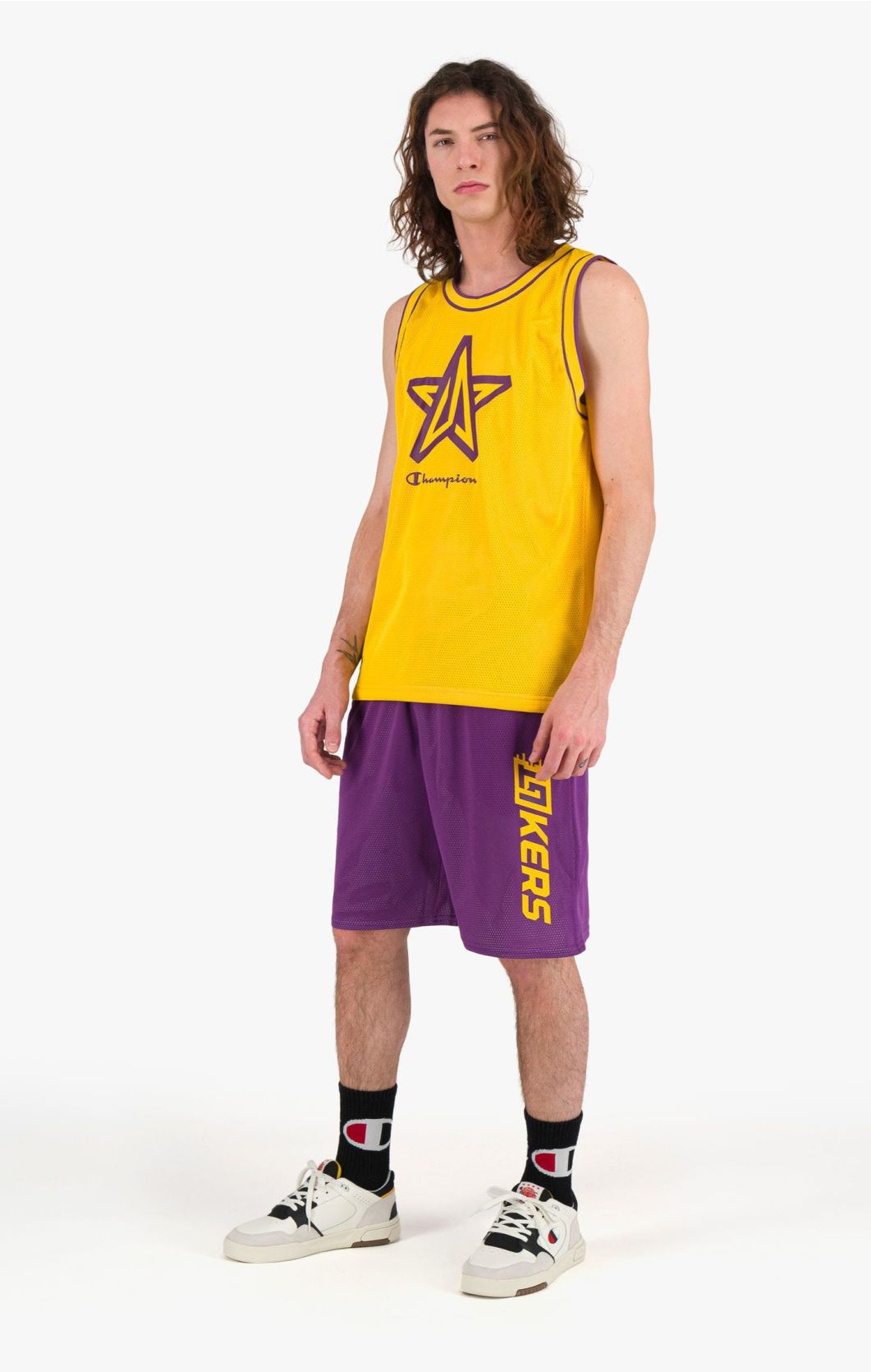lakers basketball jersey and shorts