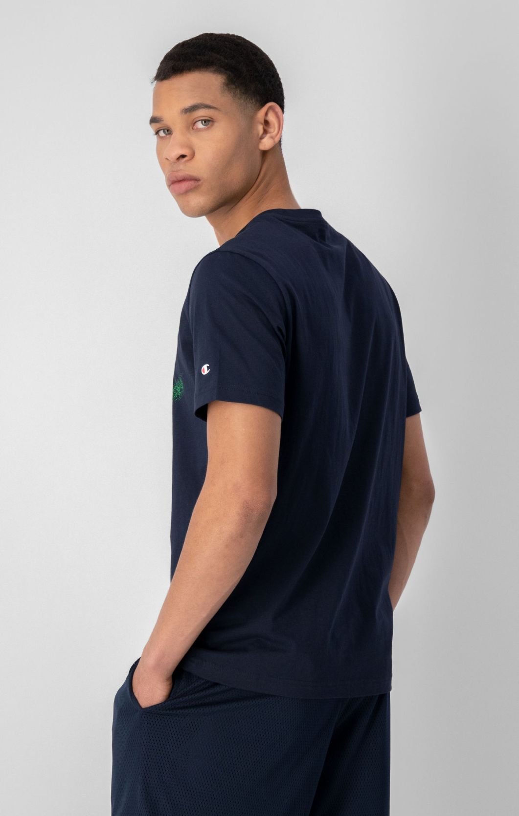 Baumwoll-T-Shirt mit großem Neon-Logo | Champion Deutschland