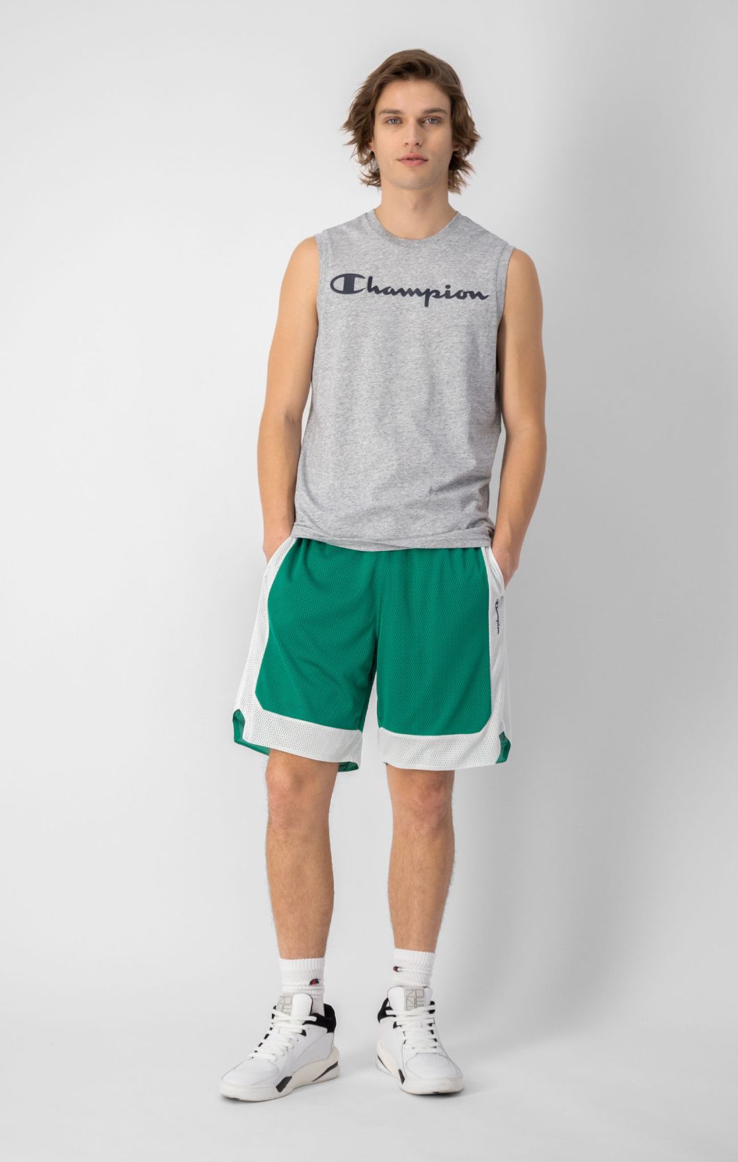 Bright Green Basketball Soft Mesh Shorts
