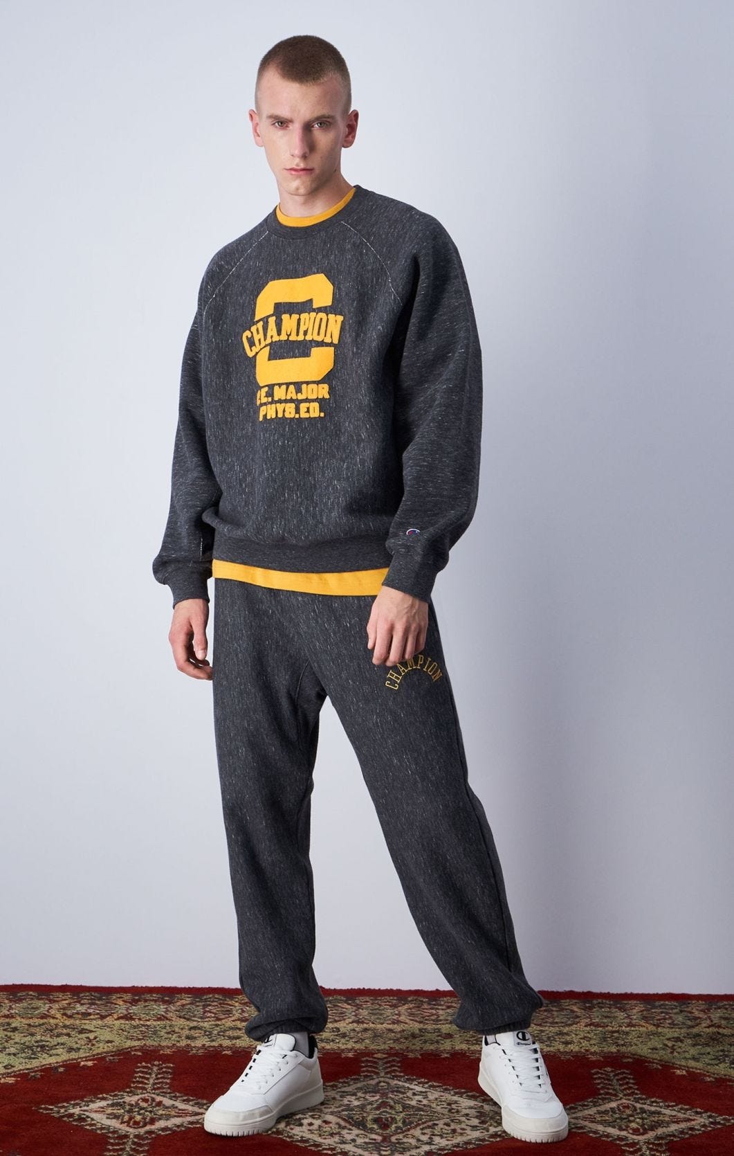 Dark Grey Archive Reverse Weave Sweatshirt